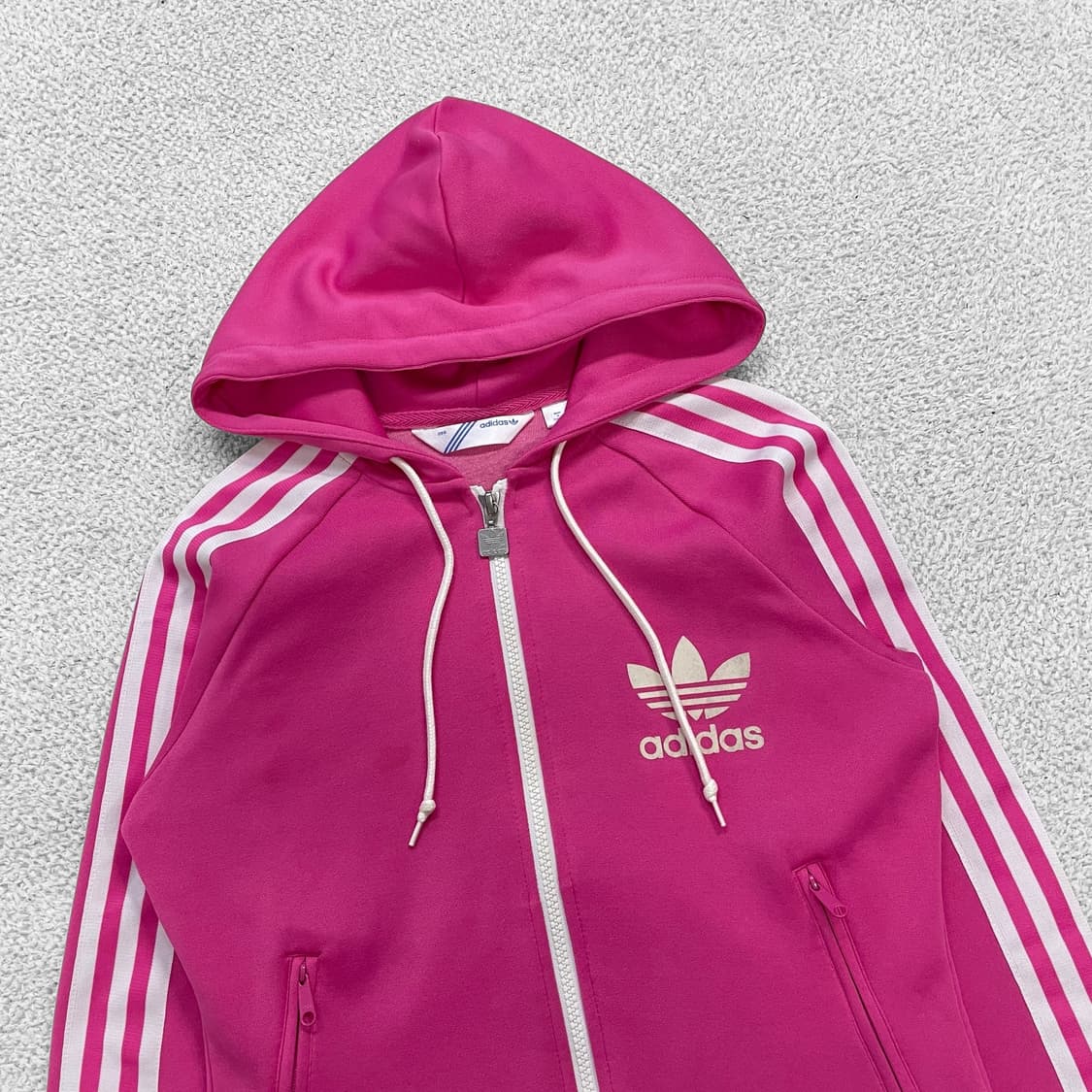 아디다스 후드 플락 트랙 집업 핑크 상품이미지3