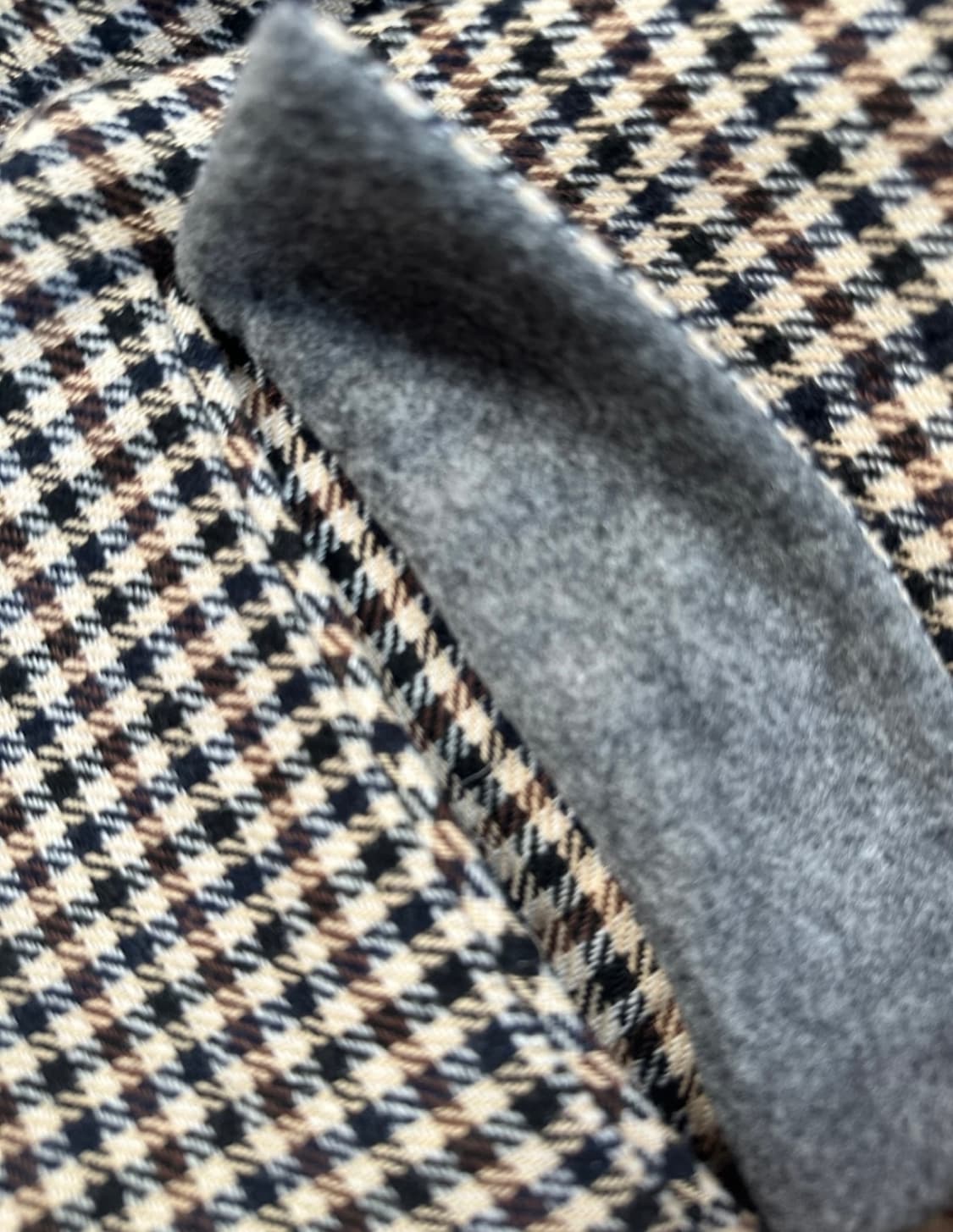 빈티지 체크 롱코트 상품이미지6