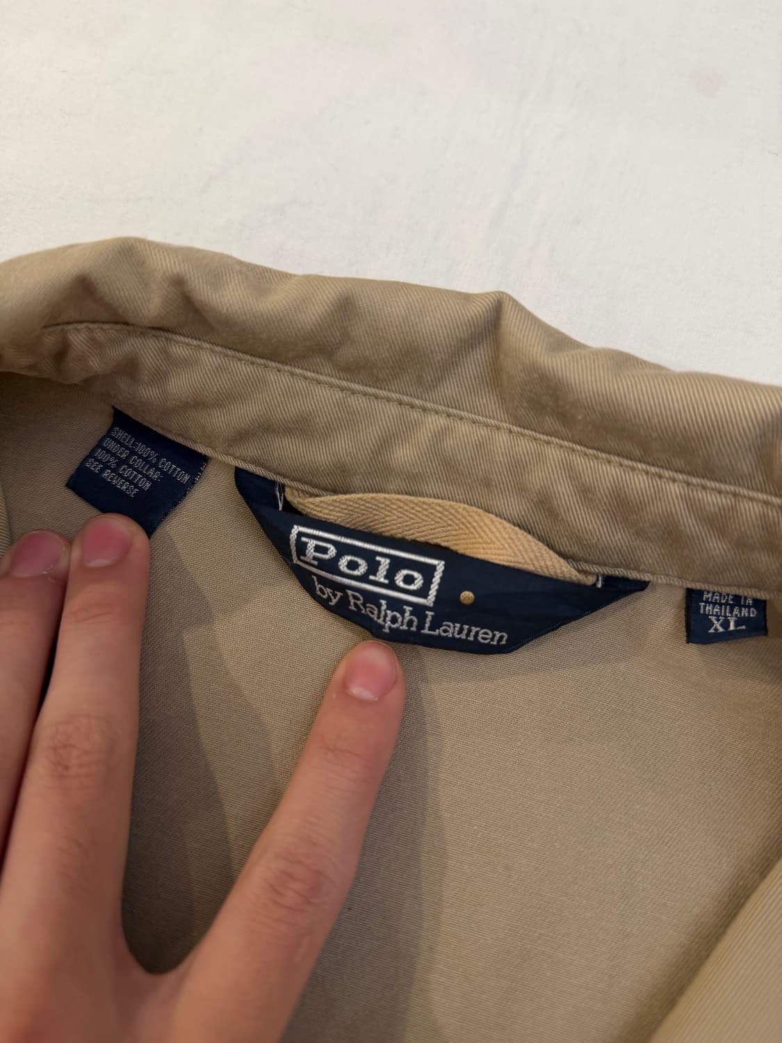 00s 폴로 랄프로렌 바라쿠타 스윙탑 봄버자켓 베이지 상품이미지5