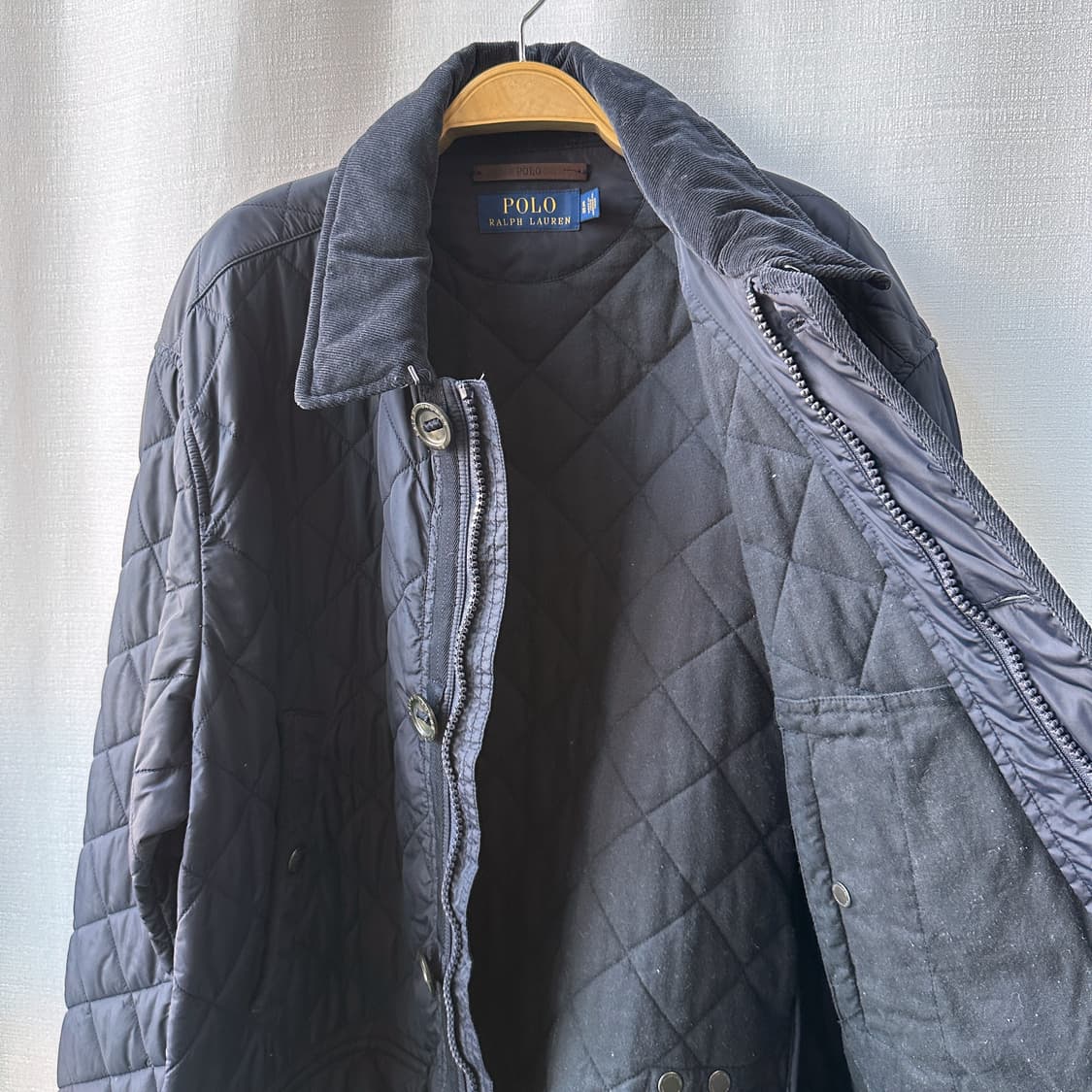 폴로 랄프로렌 캠튼 퀼팅 카코트 자켓 네이비 XL 상품이미지6