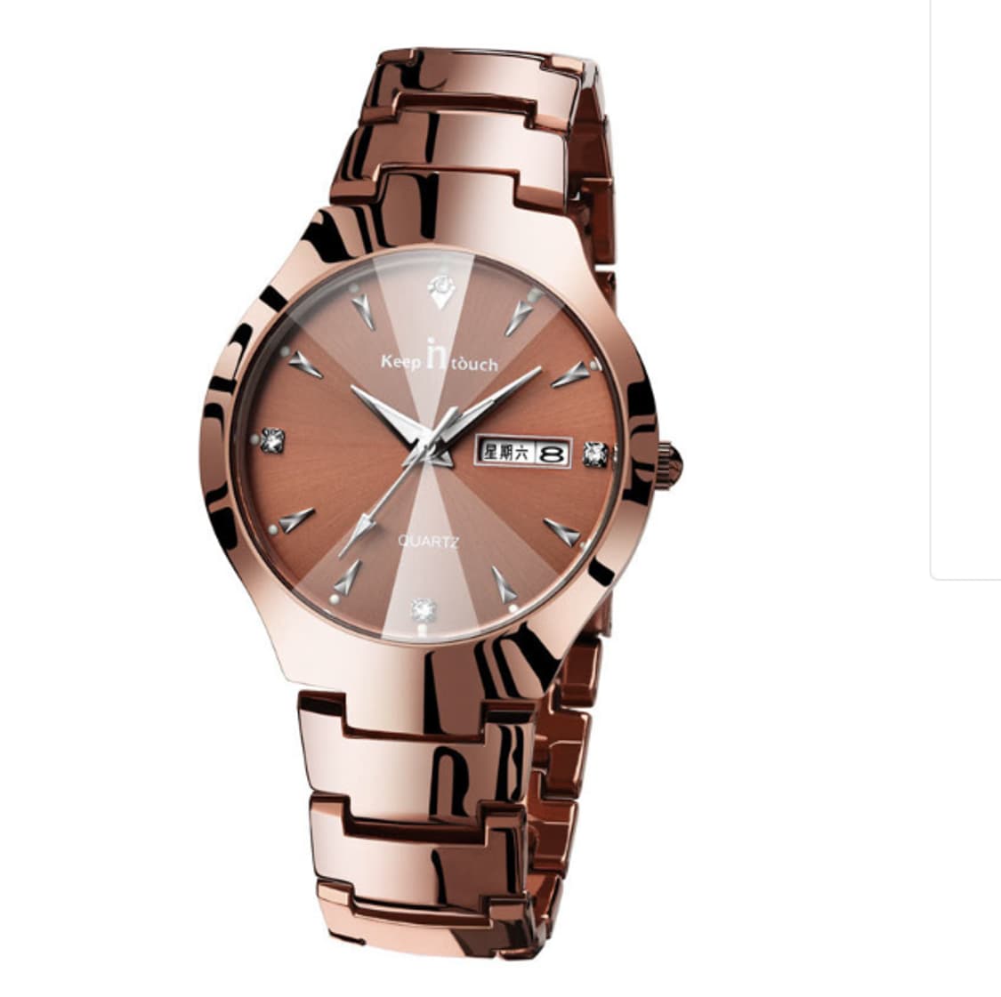 브라운 남자 방수 손목시계OC 판매 상품이미지1