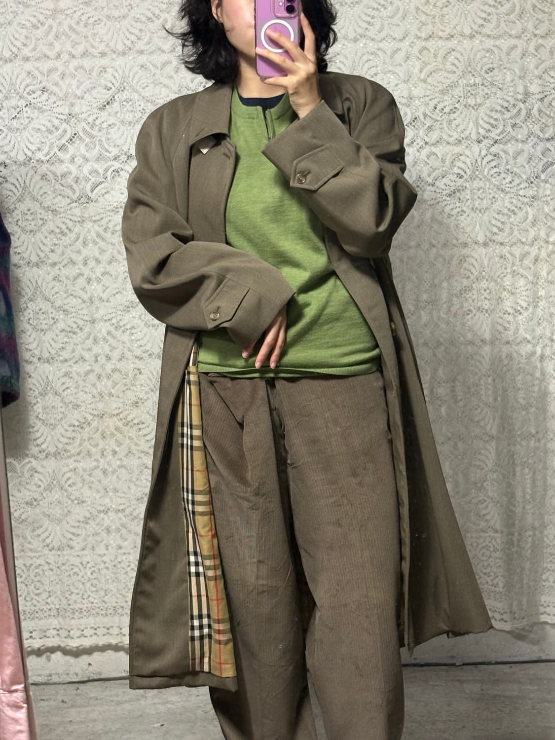 Burberry khaki trench coat 상품이미지5