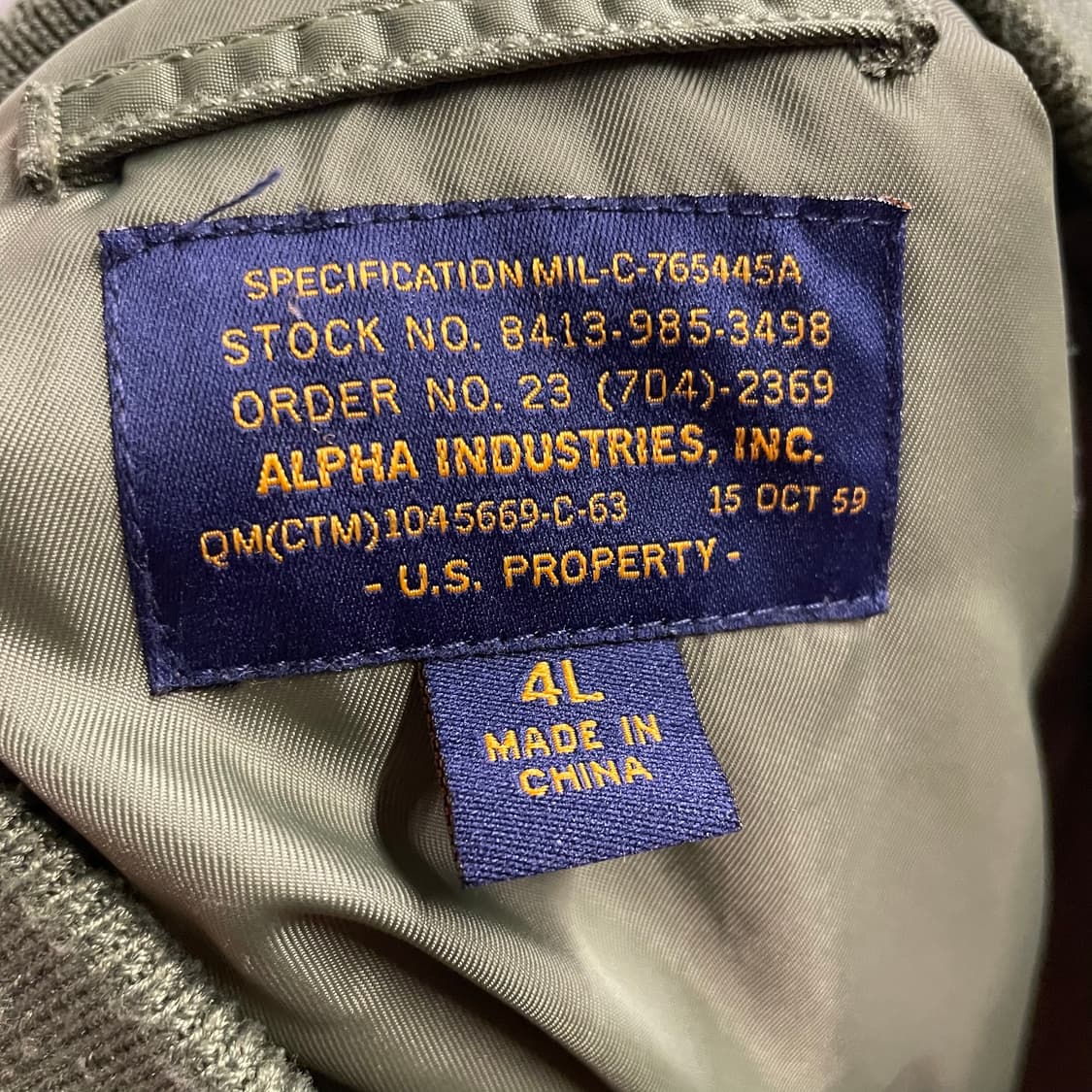 알파인더스트리 Ma-1 항공자켓 상품이미지9