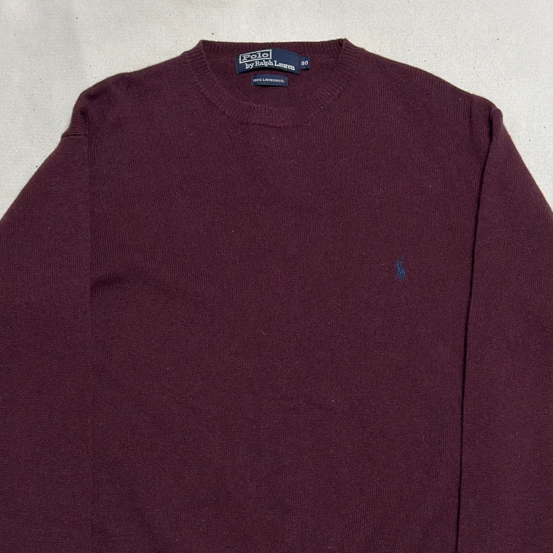 90 폴로랄프로렌 와인 램스울 니트 상품이미지1