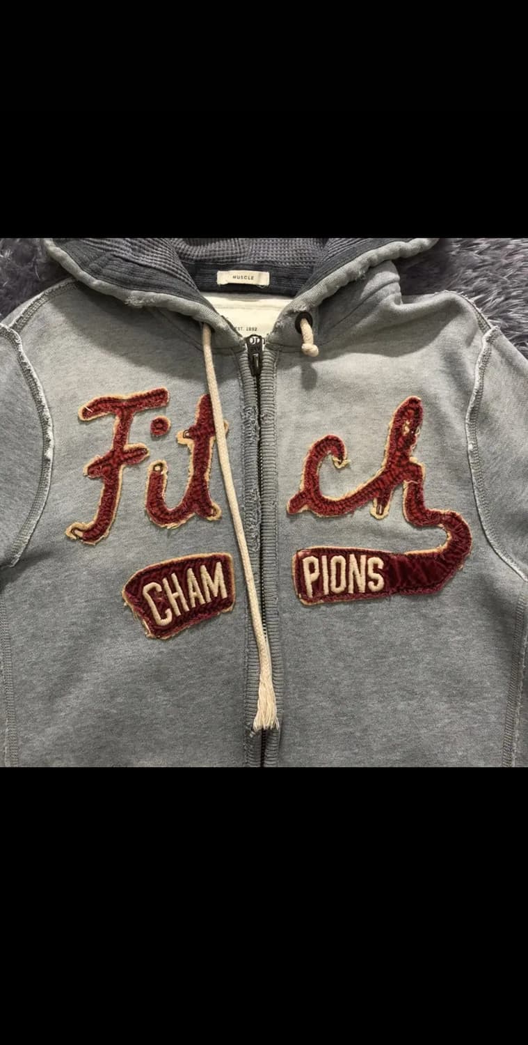 [[M, 공용]@ 아베크롬비(AF) 빈티지 후드 집업 져지 상품이미지2