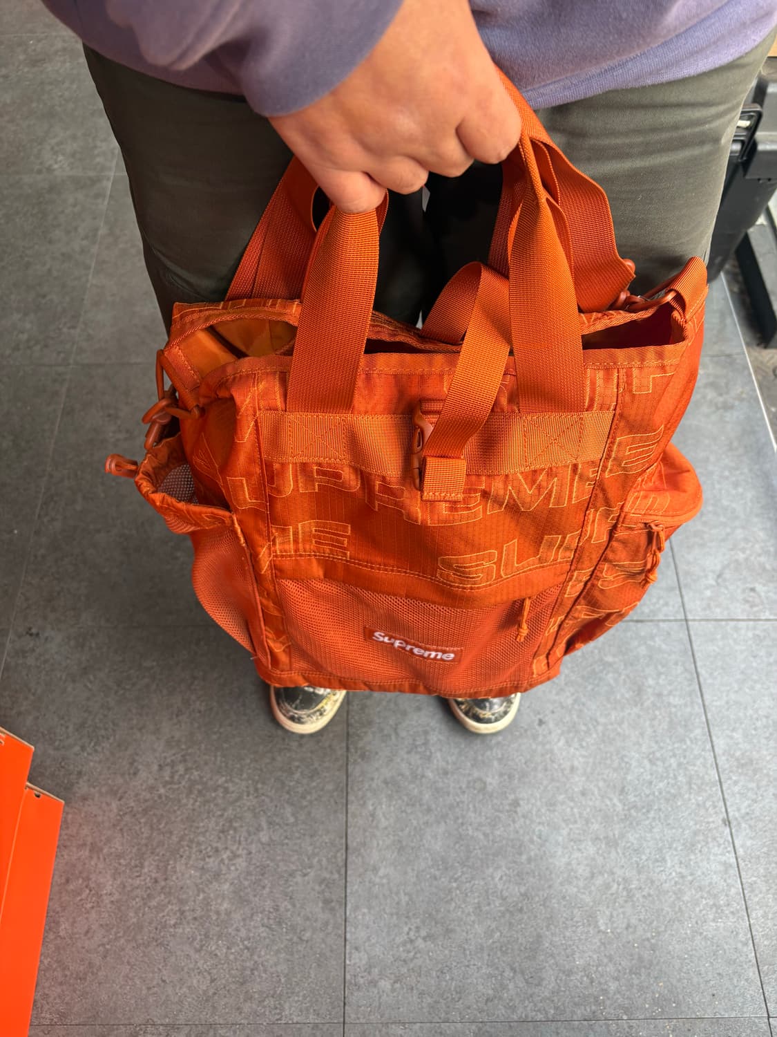 슈프림 유틸리티 토트백 오렌지 - 21FW 상품이미지2
