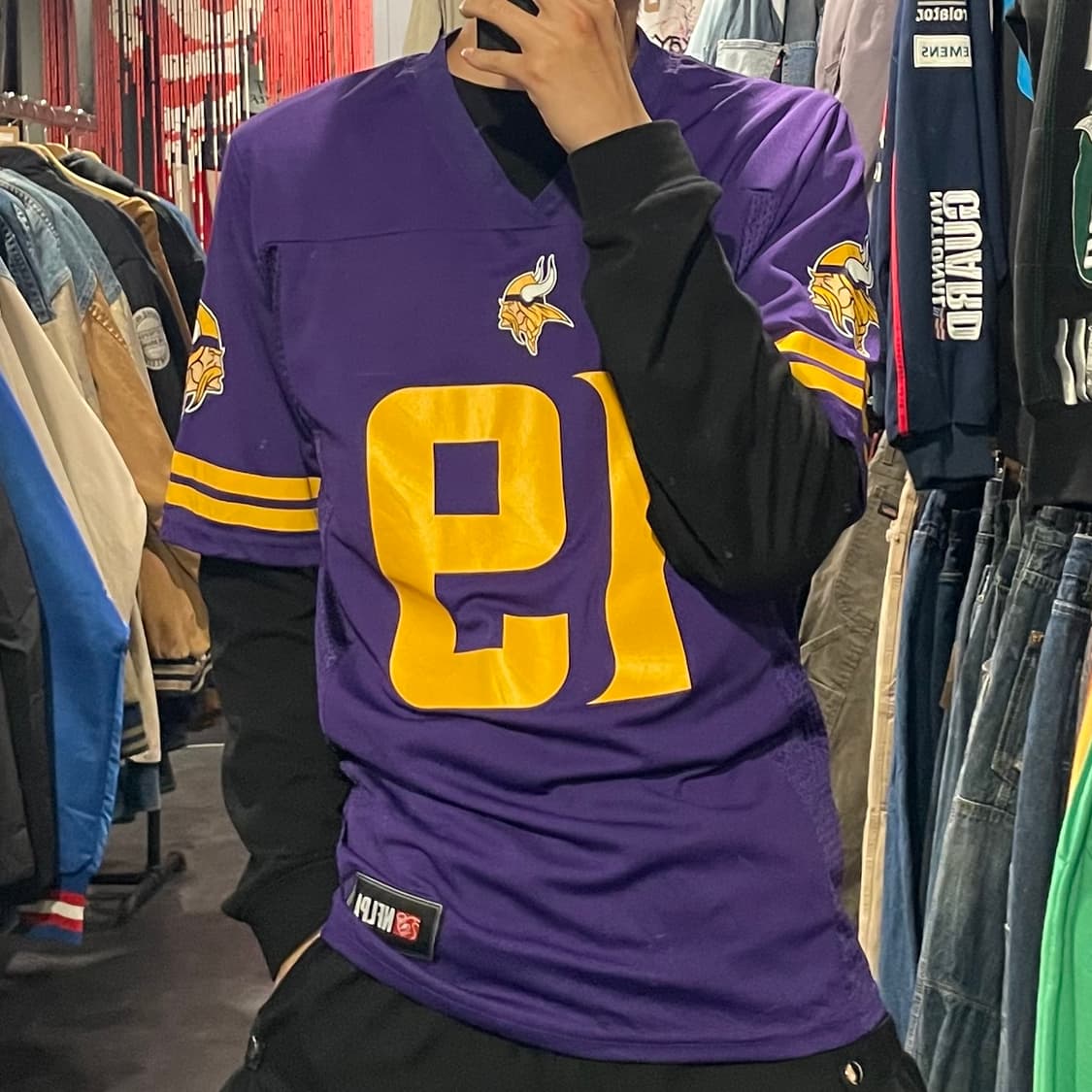 [IM] NFL 바이킹스 THIELEN 퍼플 No.19 반팔져지 상품이미지1