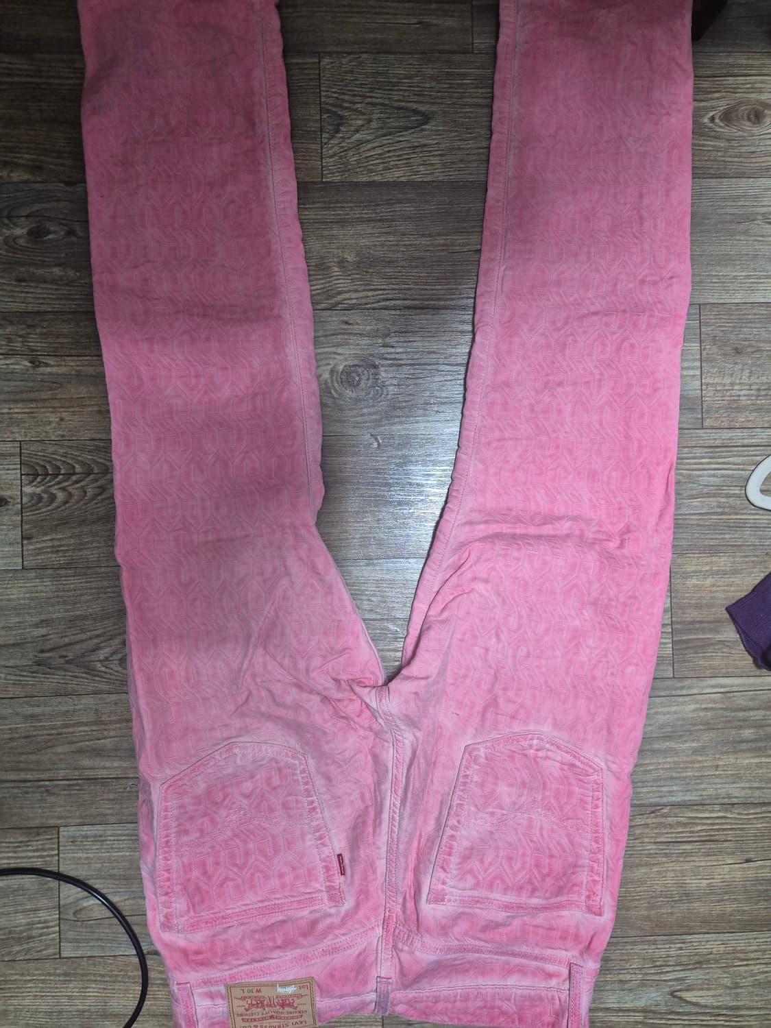 Stussy Levis 콜라보 자카드 진 30사이즈 판매합니다 상품이미지3