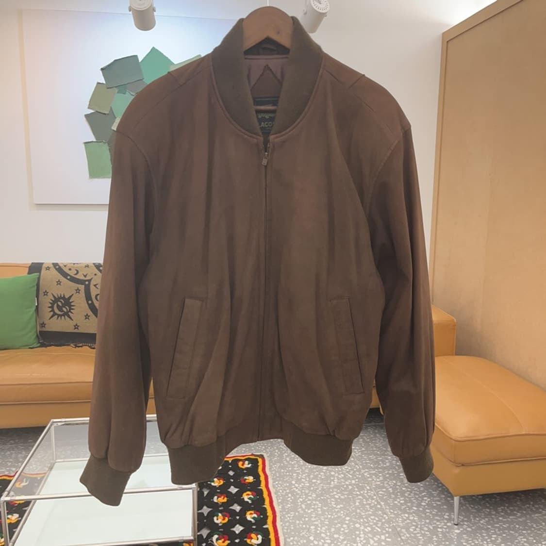 라코스테 컨트리 모던 시크 양가죽 블루종 자켓 100 C07386 상품이미지3