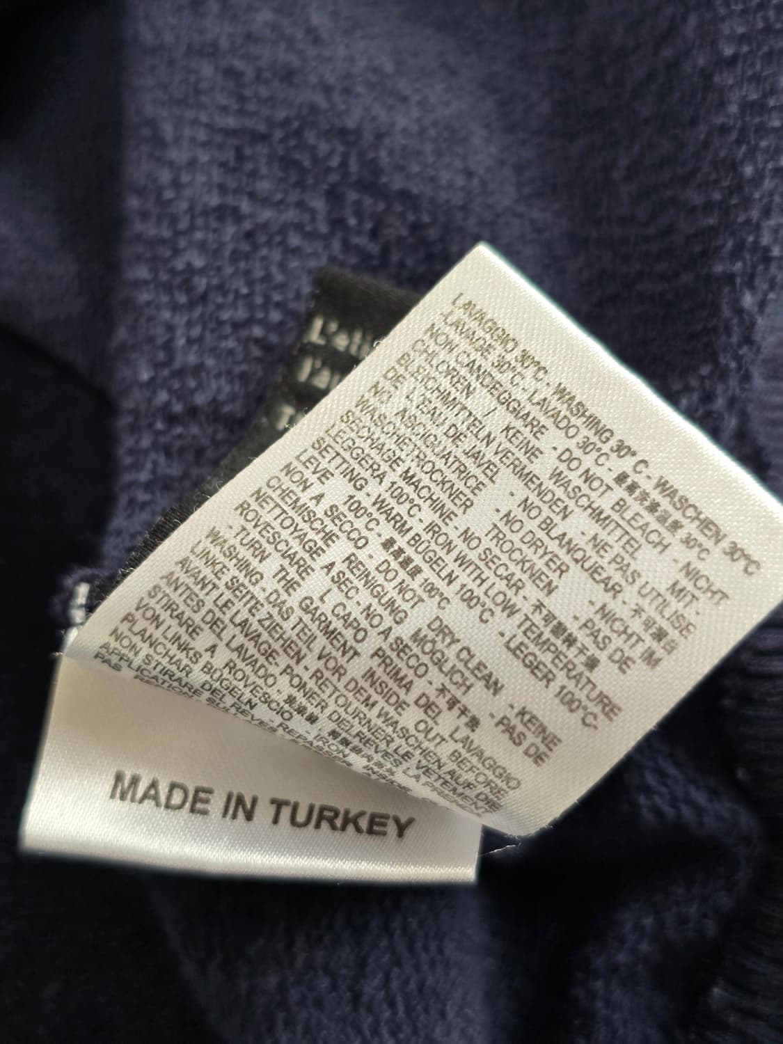 하이드로겐 해골 패치 후드 집업 네이비 L 상품이미지9