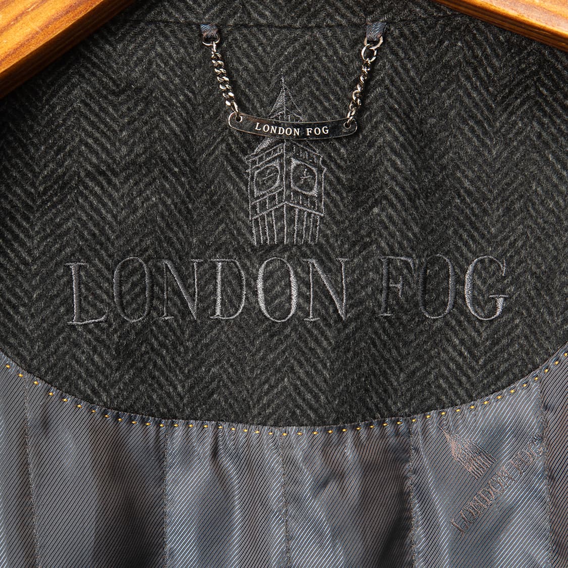 [100] 00s 런던포그 100% 캐시미어 헤링본 발마칸 코트  상품이미지6