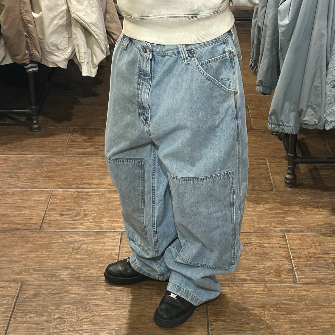 [HI]  아리조나 데님 워크 팬츠 연청 상품이미지4