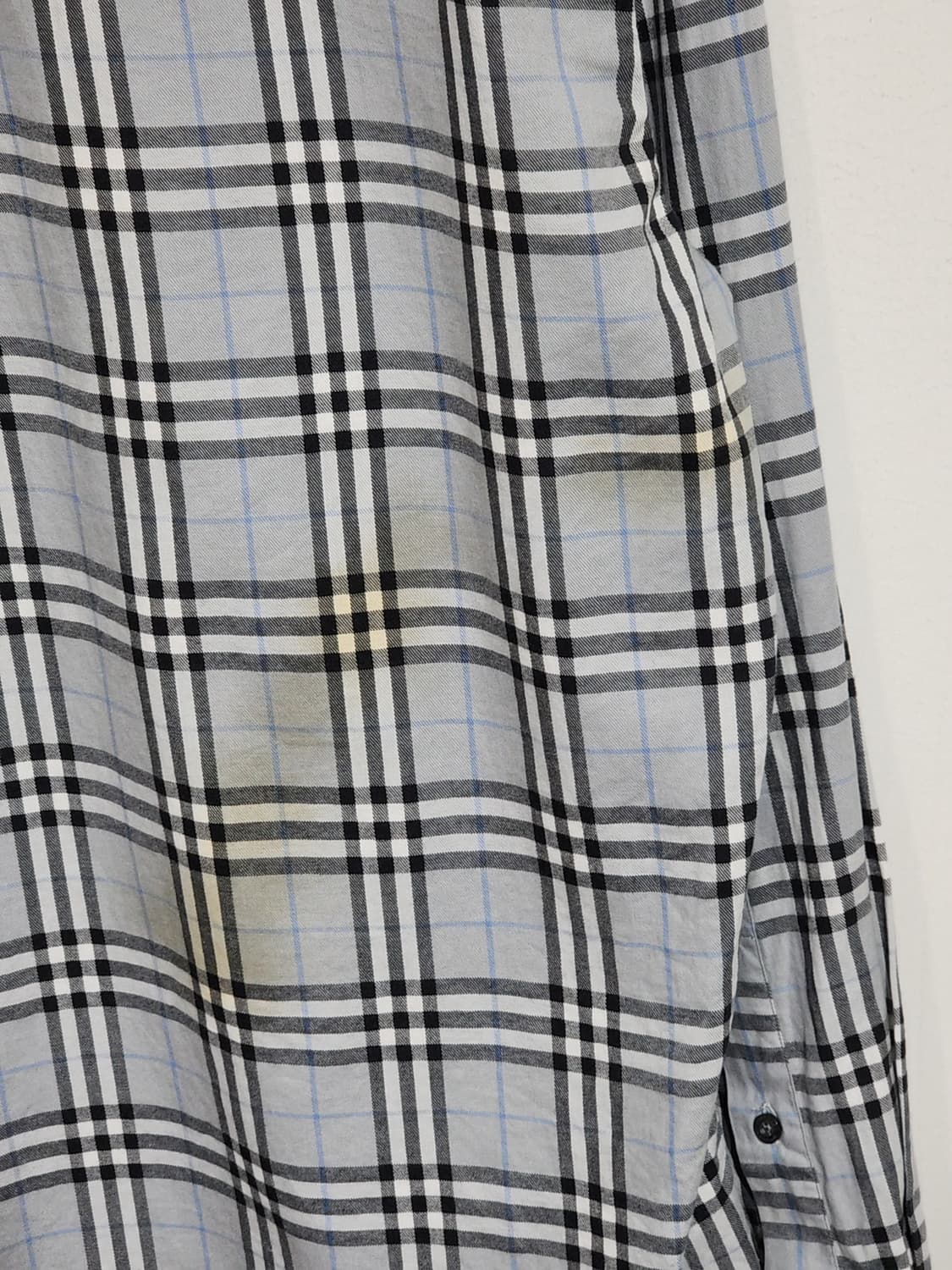 (L) 버버리 남방 체크 셔츠 포켓 캐주얼 매장판  상품이미지8