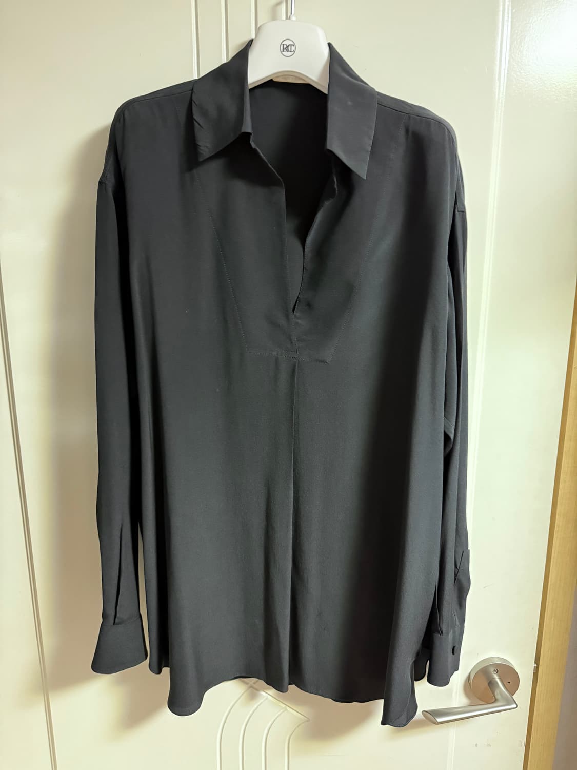 끌로에 Chloe 블랙 실크 블라우스 36 상품이미지1