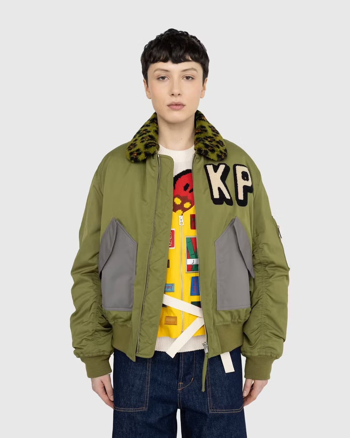 Kenzo 겐조 레오파드 봄버 자켓 상품이미지4
