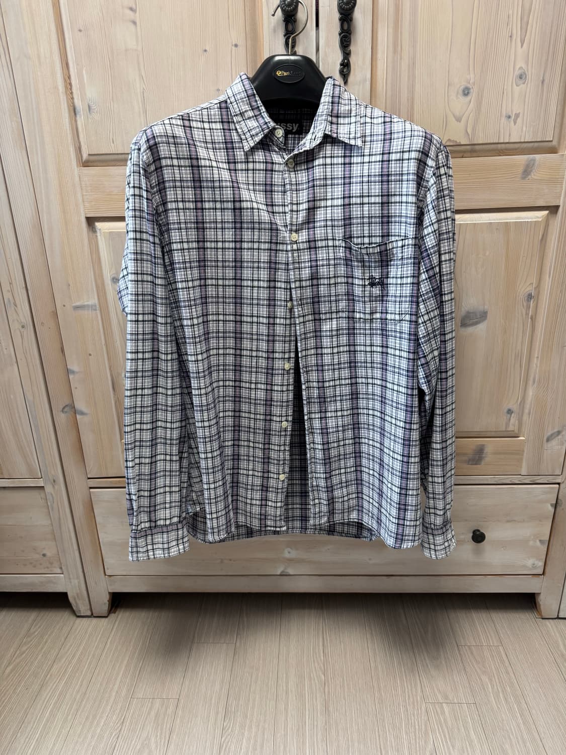 올드 스투시 체크셔츠 상품이미지1