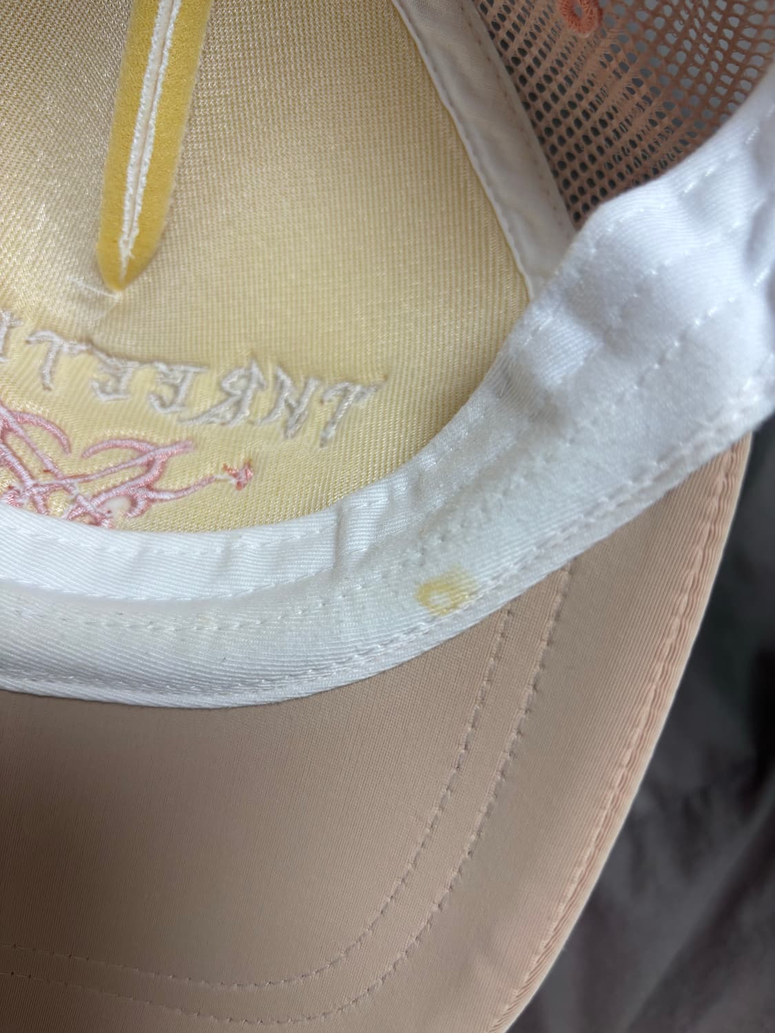 쓰리타임즈 하트 메쉬 캡 볼캡 모자 핑크 상품이미지3