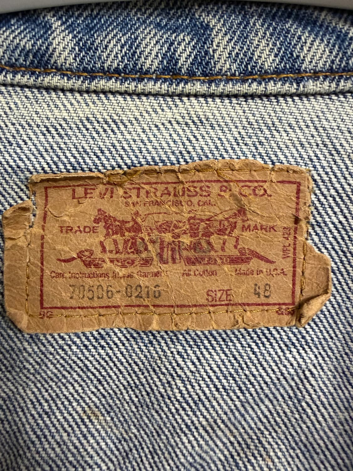 리바이스 빈티지 70506 데님 트러커 자켓 상품이미지3