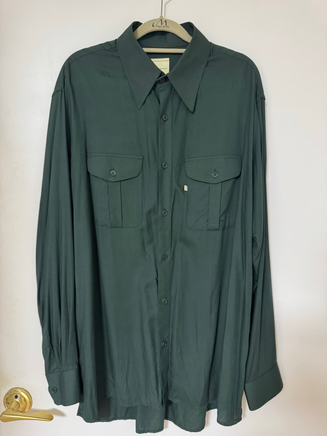 채드프롬 레이온 셔츠 그린 L 상품이미지3