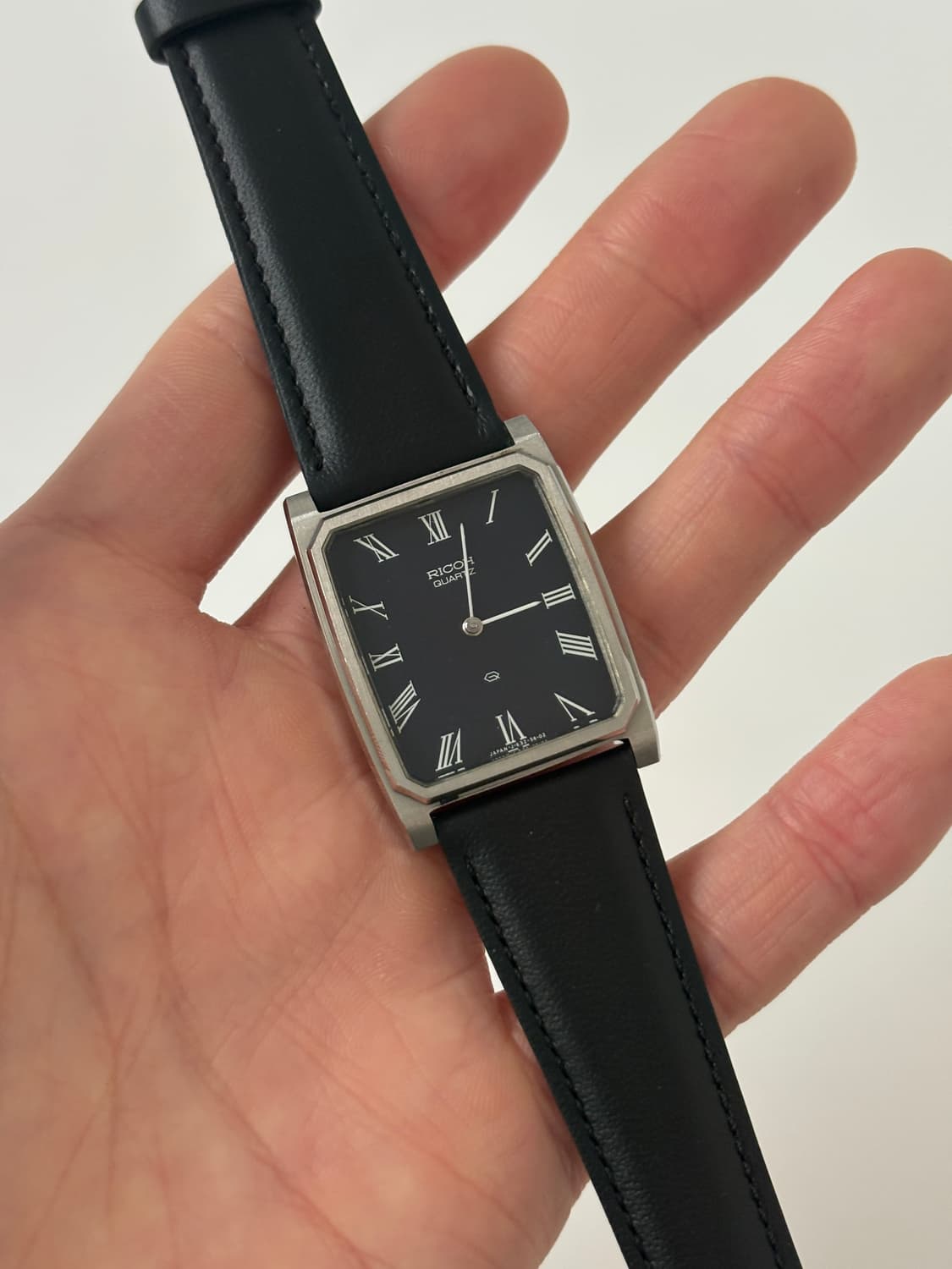 1980s Navy Dial Roman Tank Riquartz 상품이미지2