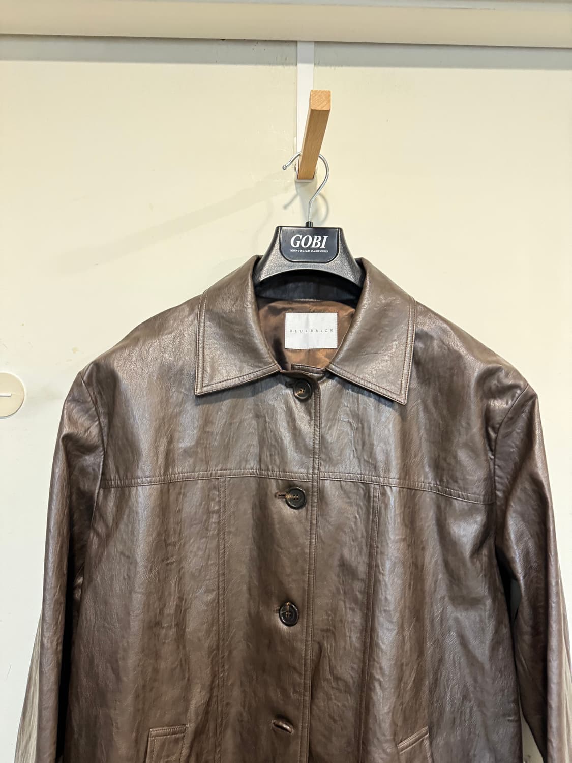 블루브릭 브라운 레더자켓 상품이미지5