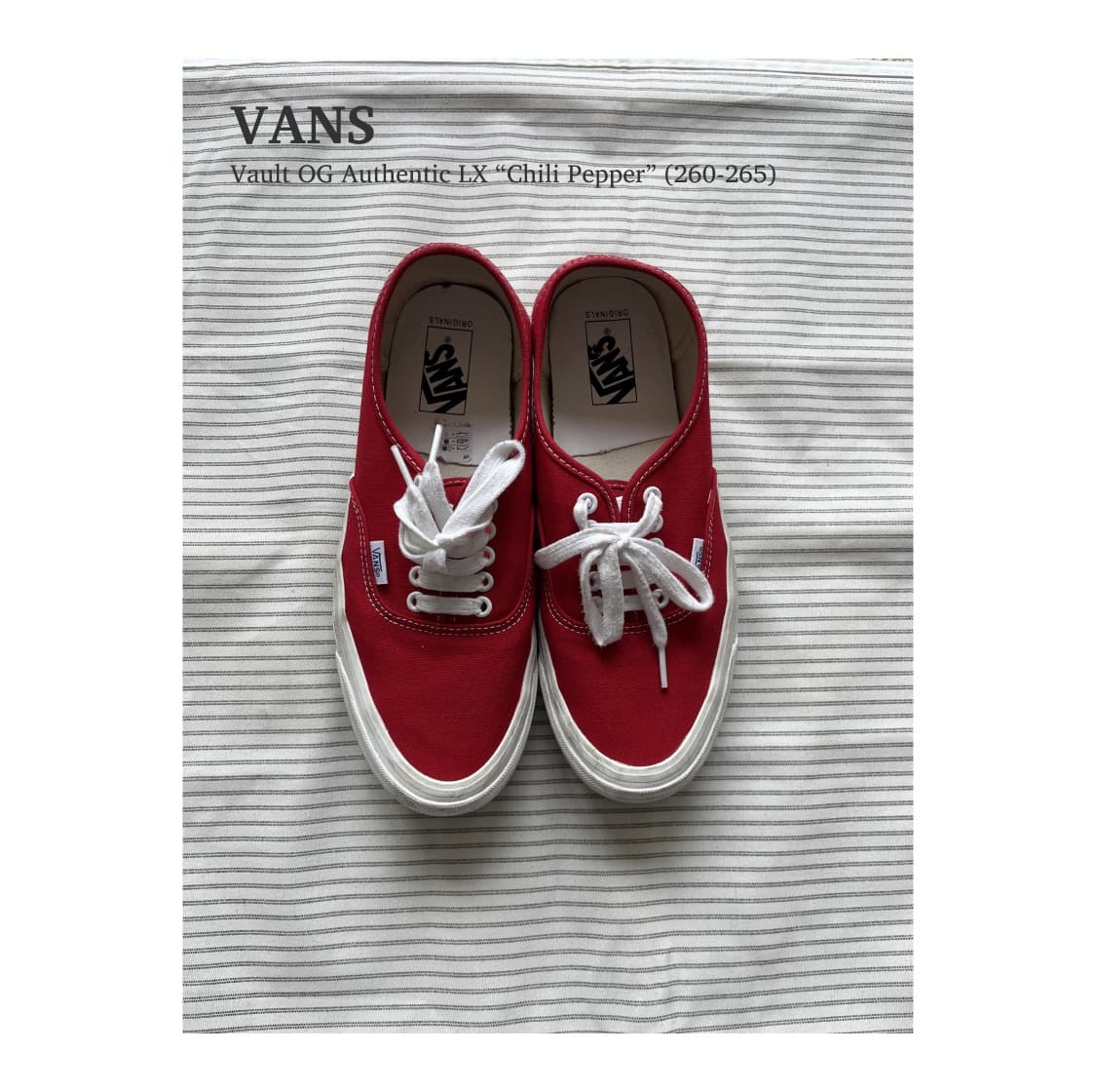 반스 볼트 OG 어센틱 LX 칠리 페퍼 (260-265) 상품이미지1