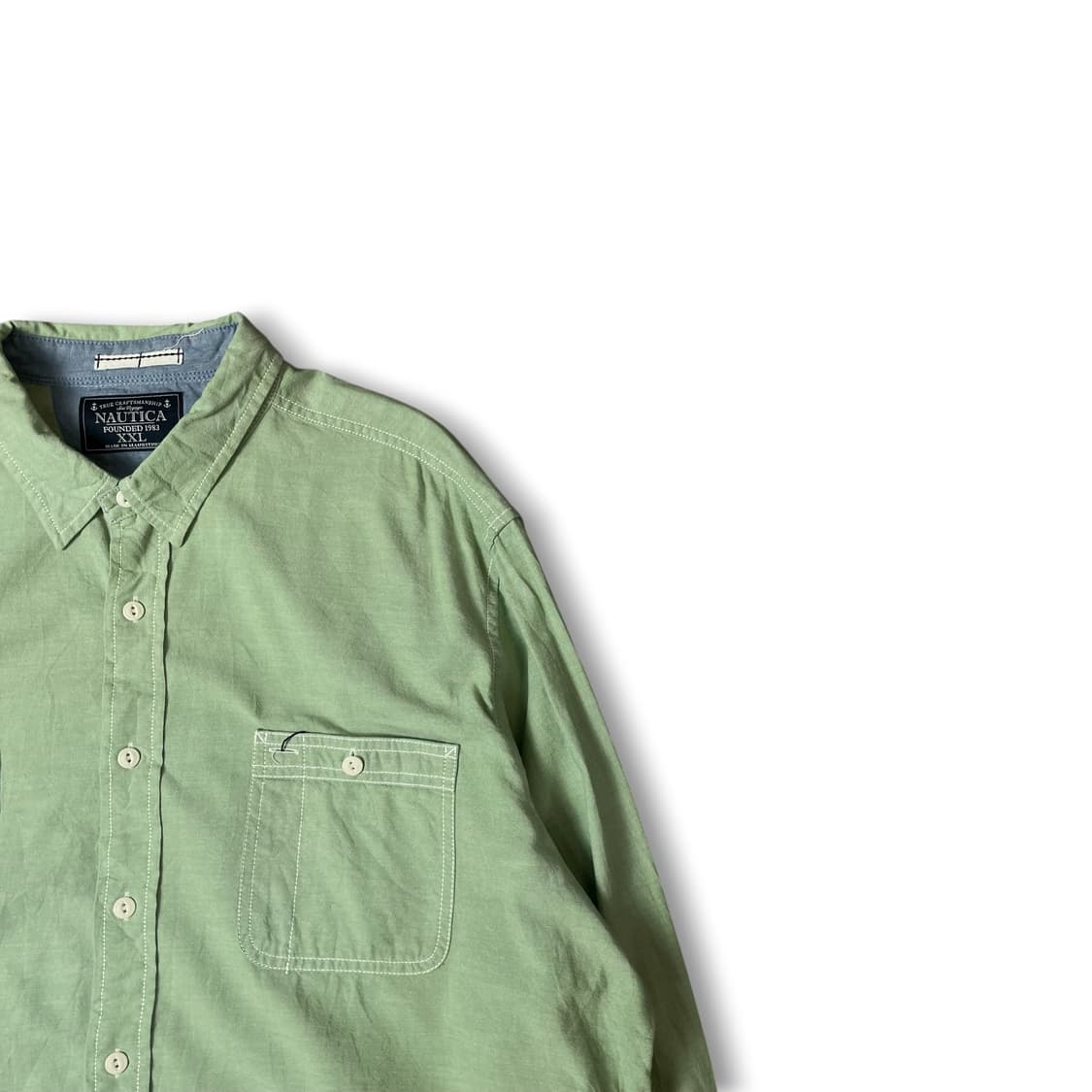 노티카 파스텔그린 투포켓 긴팔 셔츠 XXL 상품이미지2