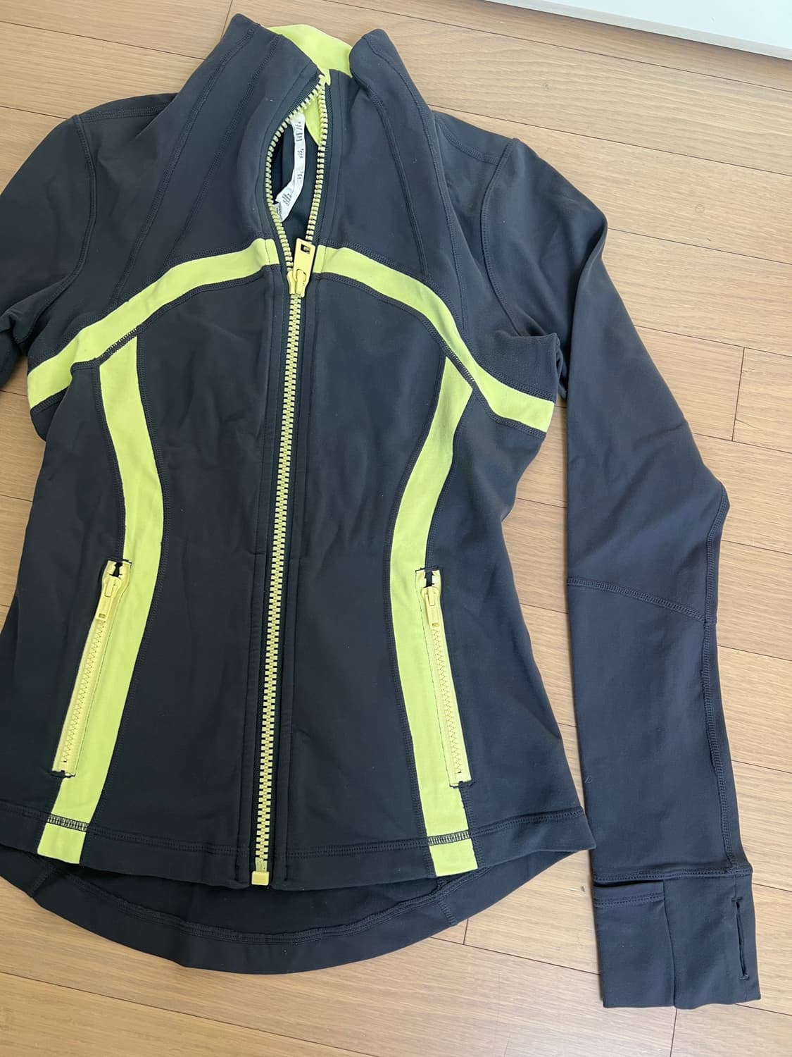 Lululemon Define Jacket - Grey/Lime (Siz 상품이미지2