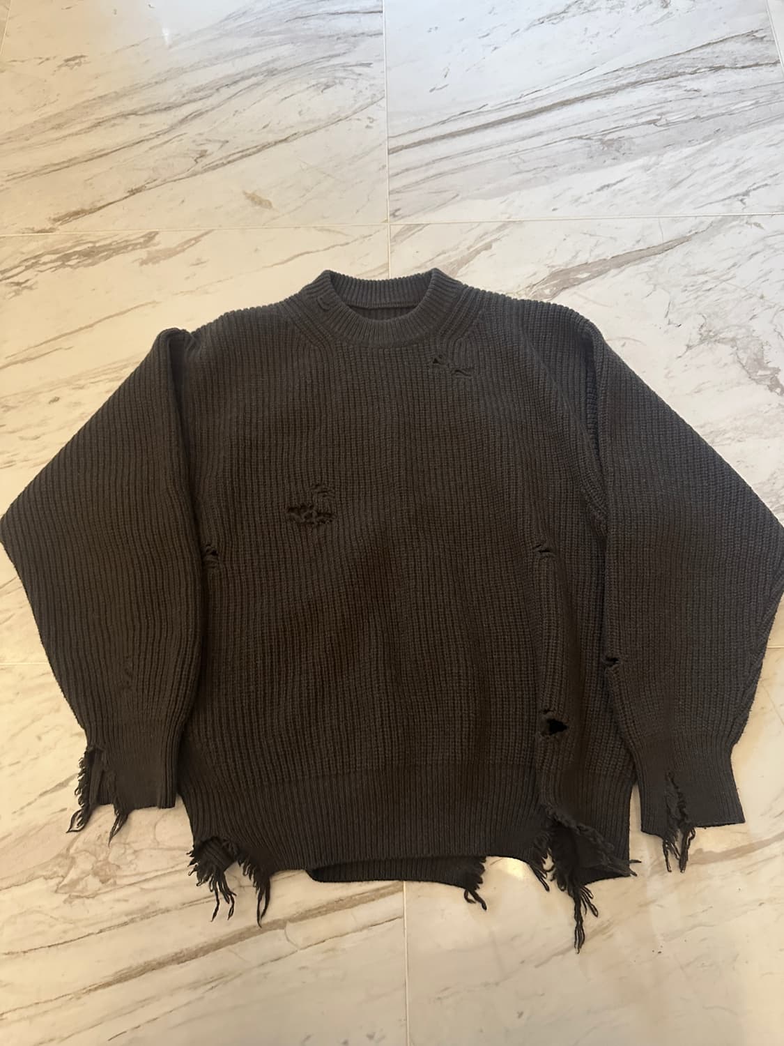 ssstein 24ss 울 데미지 니트 상품이미지2