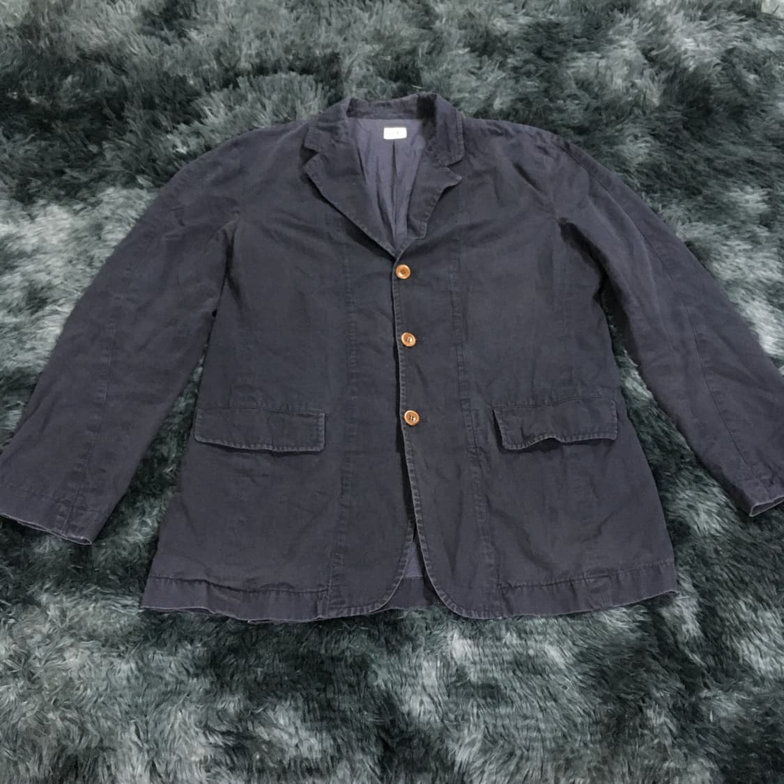 투티/ A9 c.p. company 90s 린넨 블레이저 네이비 빈티지 상품이미지1