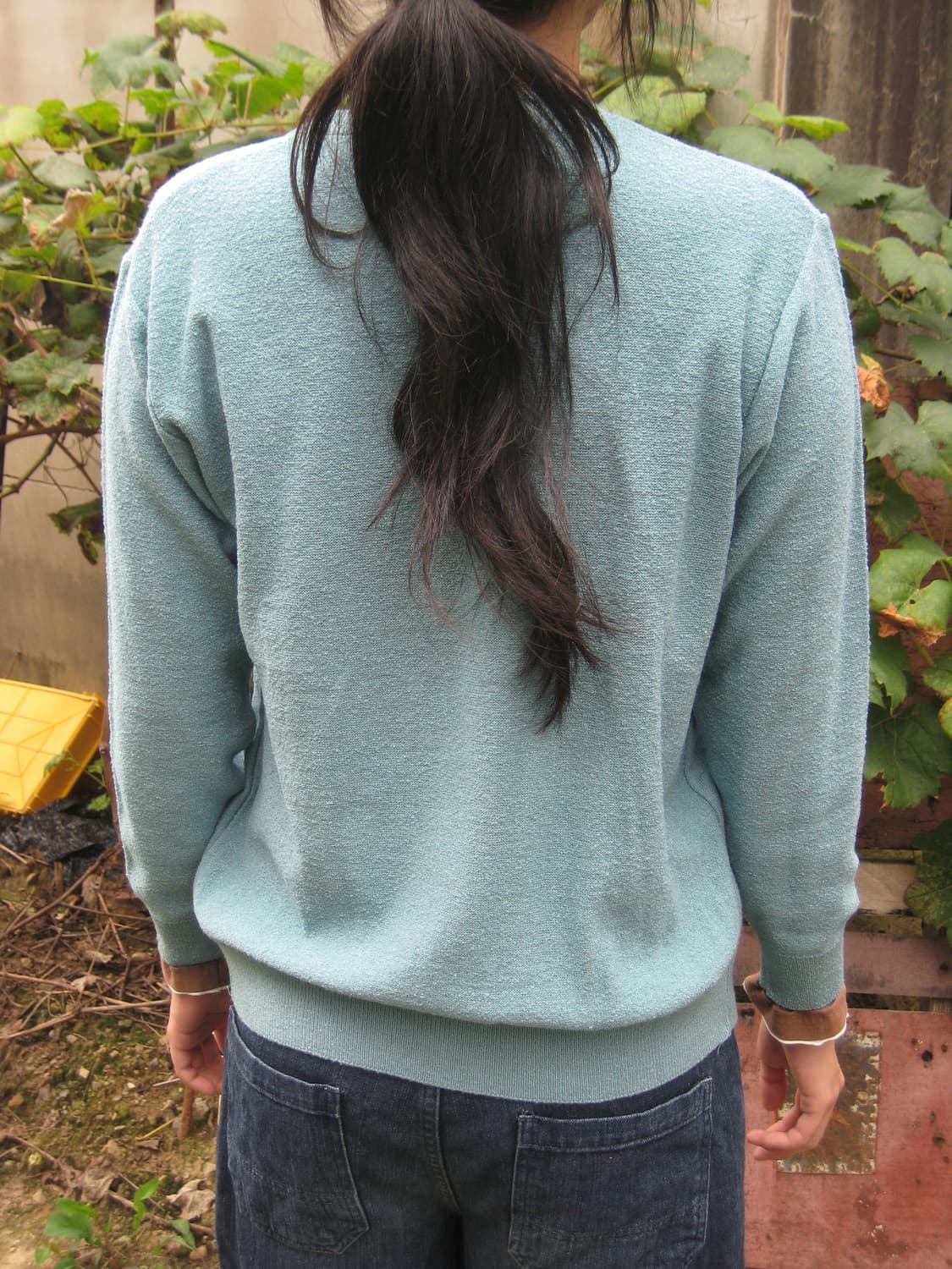 Vintage blue knit cardigan 상품이미지3