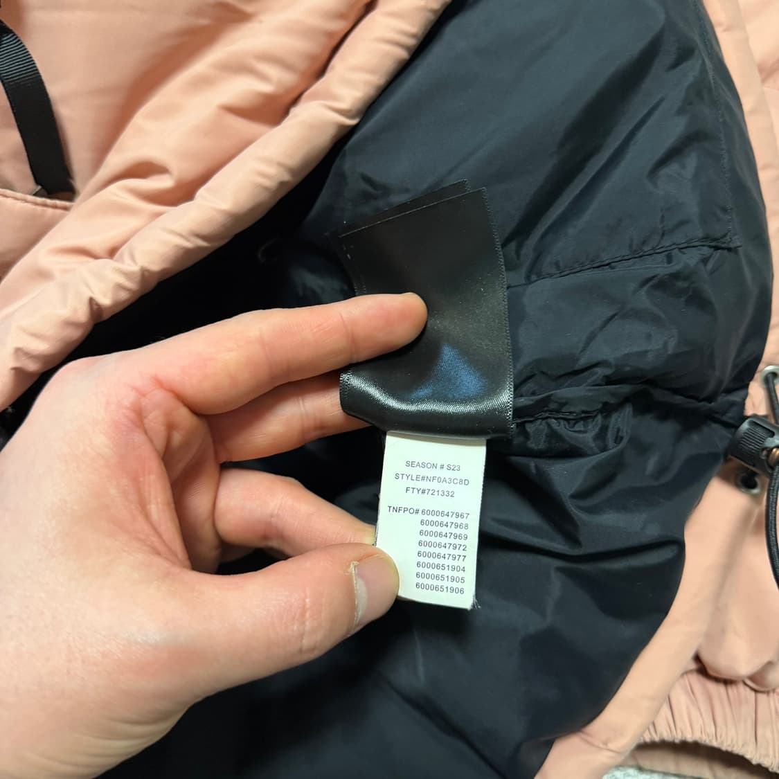 노스페이스 700 핑크 더스티로즈 눕시 패딩 상품이미지7