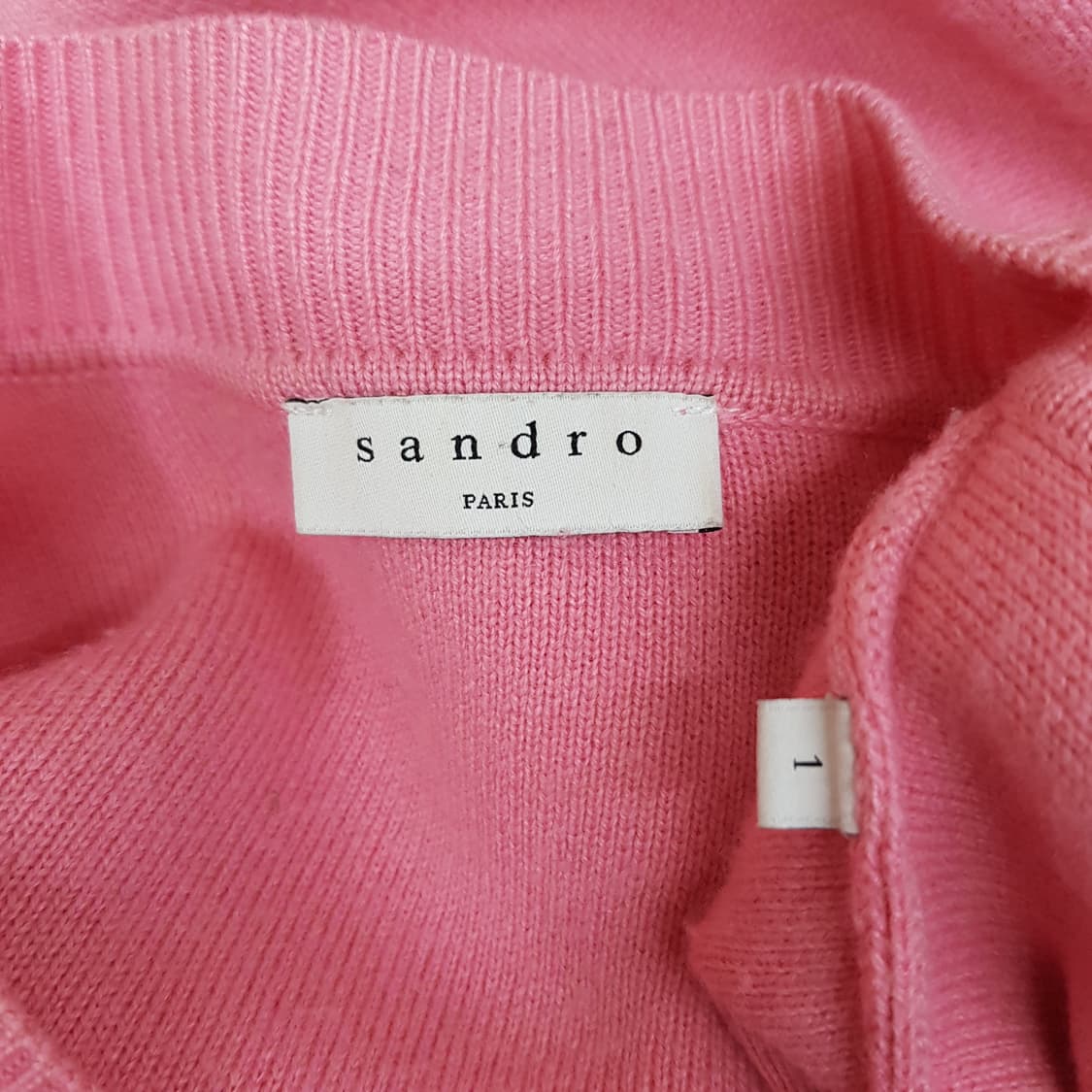 산드로 SANDRO 브이넥 로고 니트 1사이즈 상품이미지6