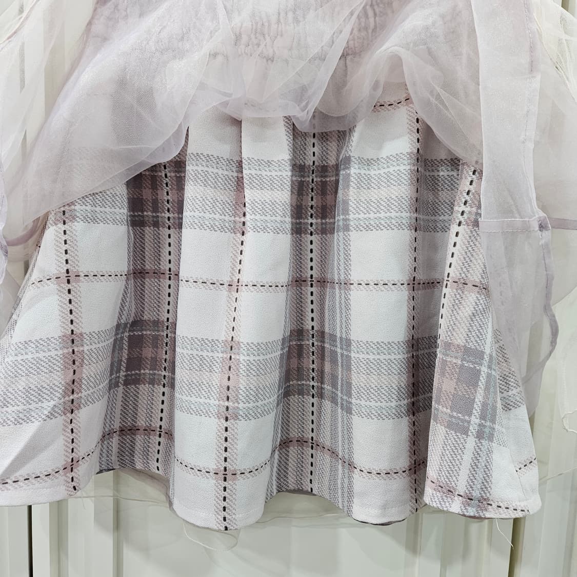 Liz Lisa(리즈리사) 파스텔 체크 튤 스커트 상품이미지7