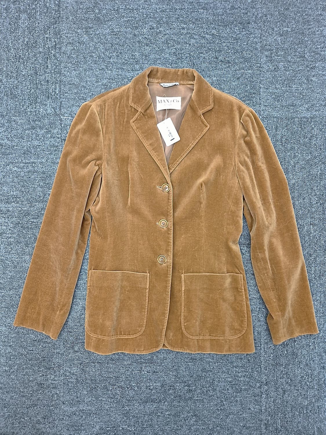 [S]<맥스 앤 코>브라운 벨벳 재킷 상품이미지1