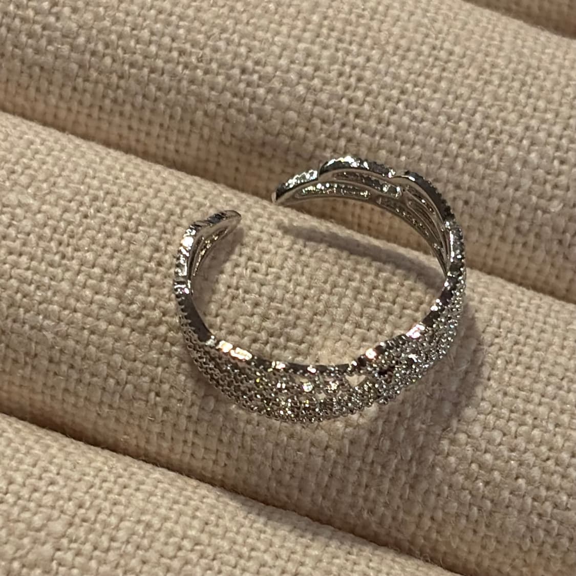 새상품 여성 신주 날개 레이스 오픈링 반지  상품이미지7