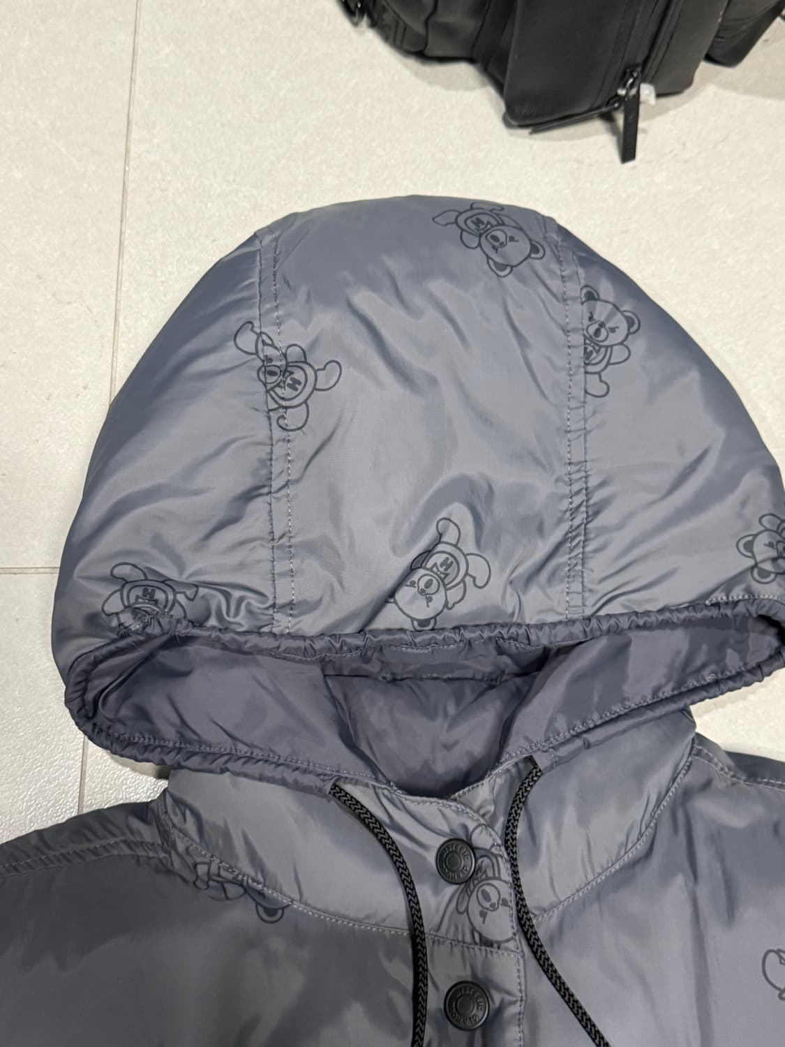 히스테릭 글래머 아카이브 퍽베어 패턴 경량 패딩 자켓 상품이미지4