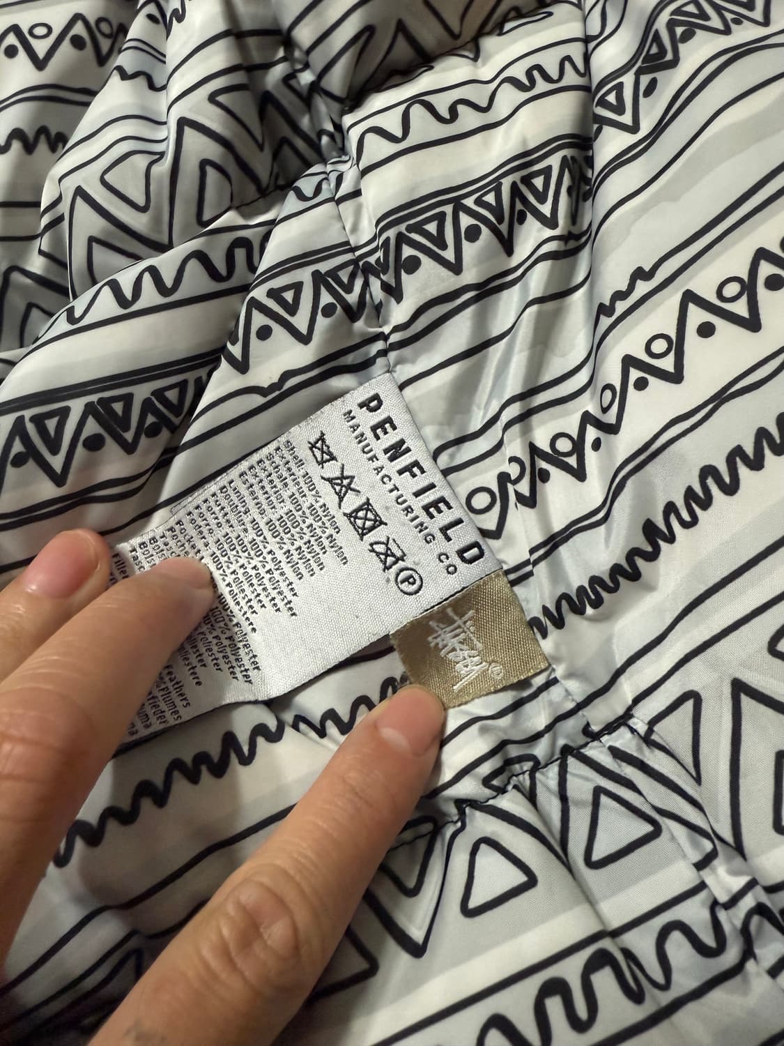 (L) (유일매물) 2013 스투시 펜필드 500fill 다운 자켓 블랙 상품이미지3