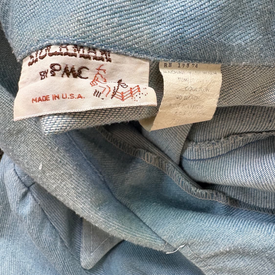 70s STOCKMAN BY PMC 데님자켓 made in u.s.a 상품이미지4