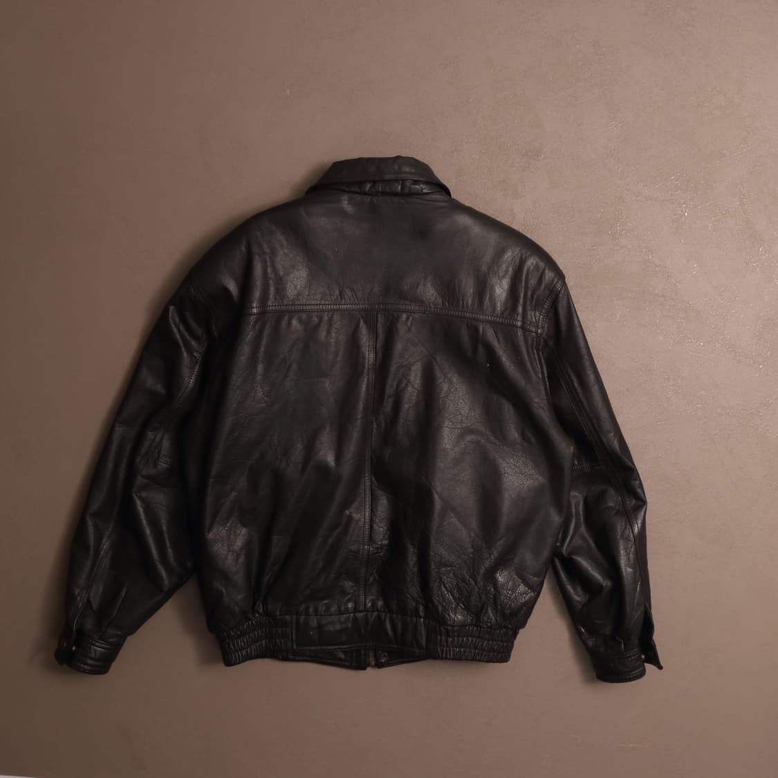 90's 빈티지 소가죽 레더 봄버 자켓 A1528 상품이미지5
