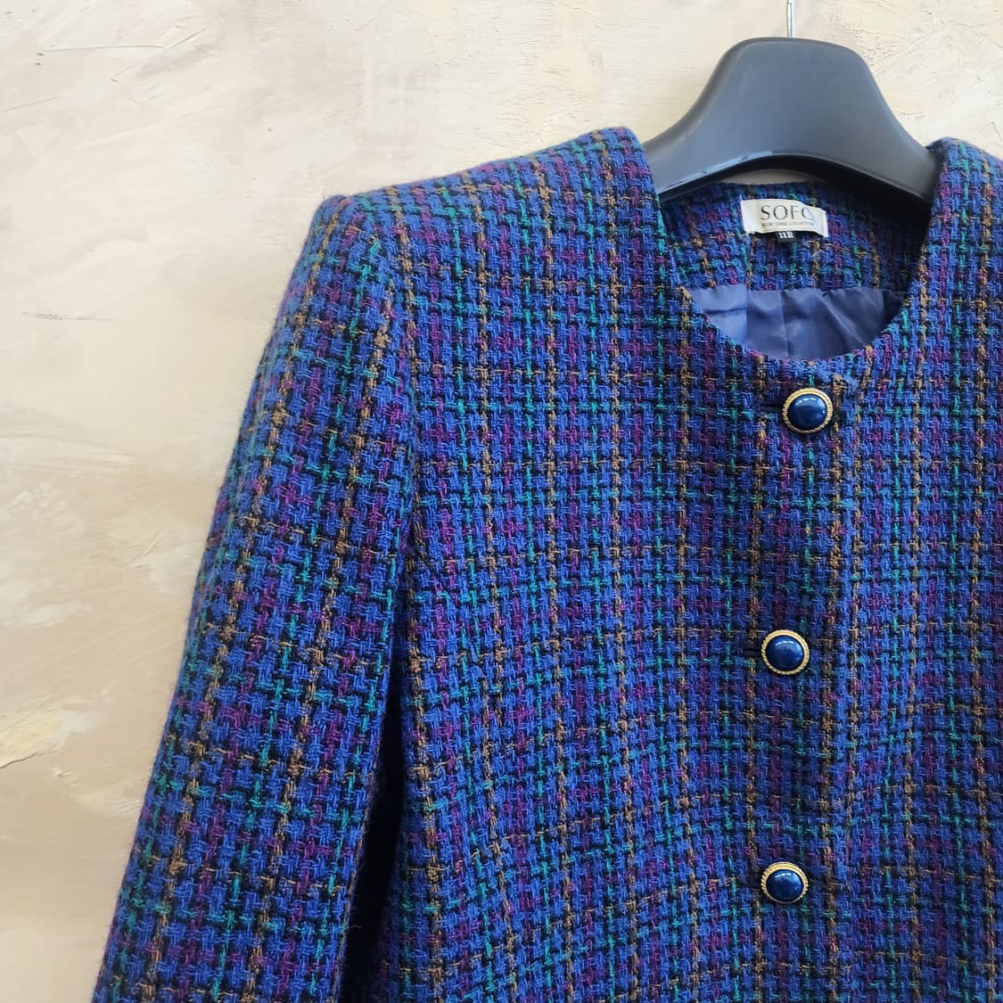 일본빈티지 울 트위드 자켓 상품이미지2