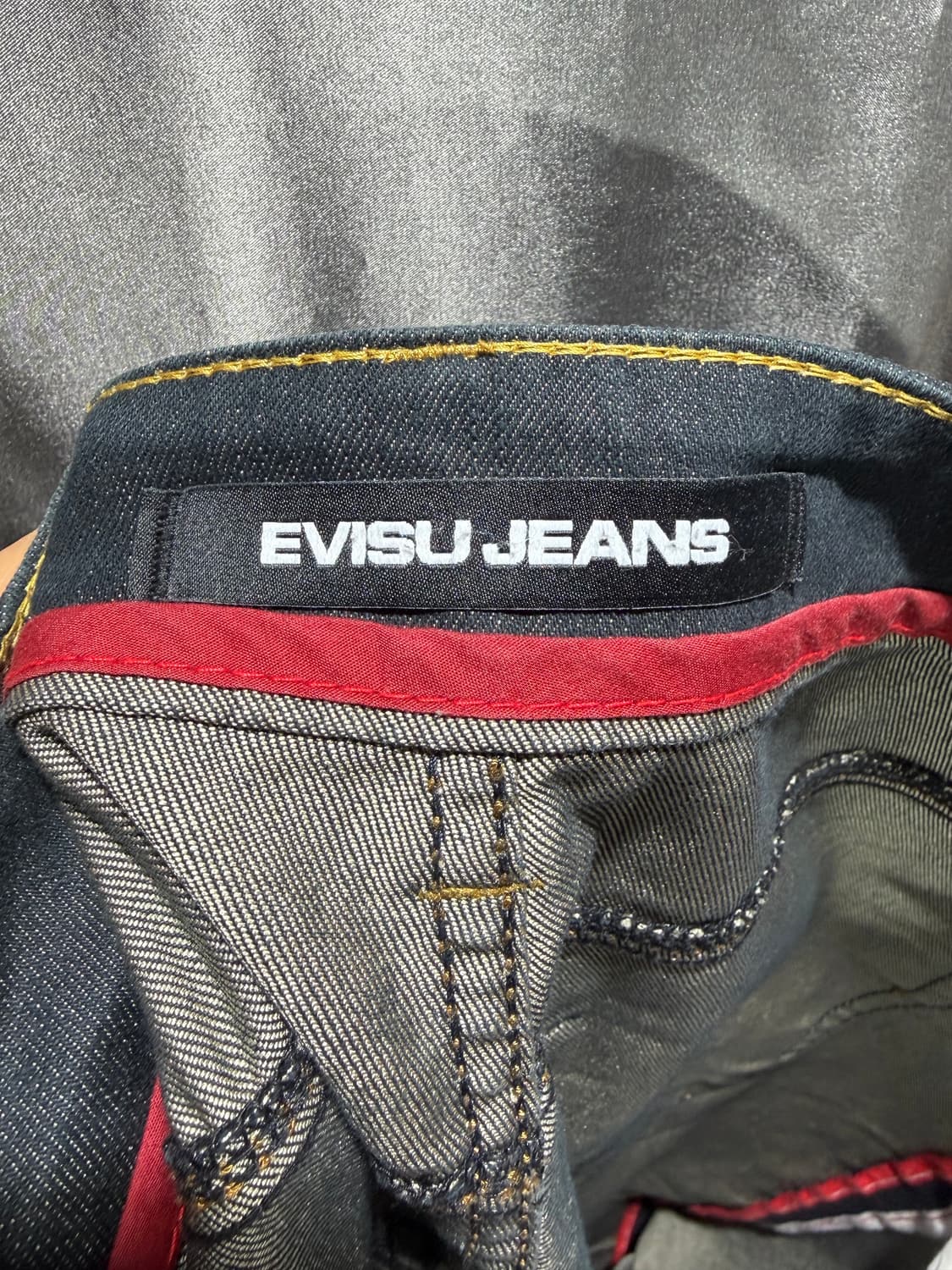 37in EVISU UNIQUE 에비수 골드라인 셀비지 데님팬츠 상품이미지8