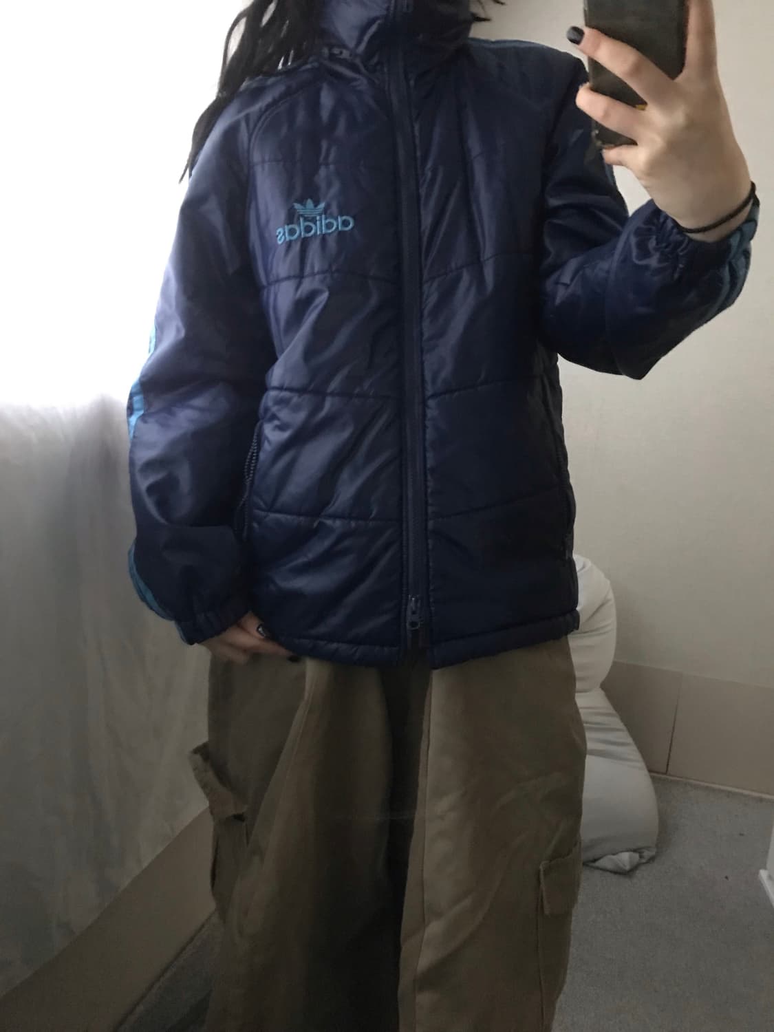 아디다스 80s 데상트 네이비 패딩 상품이미지5