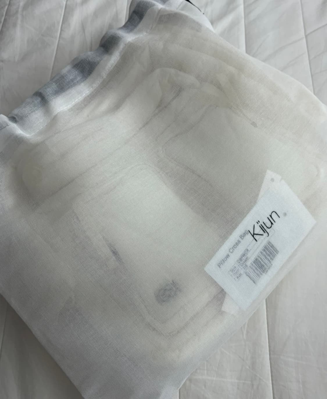 기준 kijun 필로우 크로스백 크림 상품이미지2