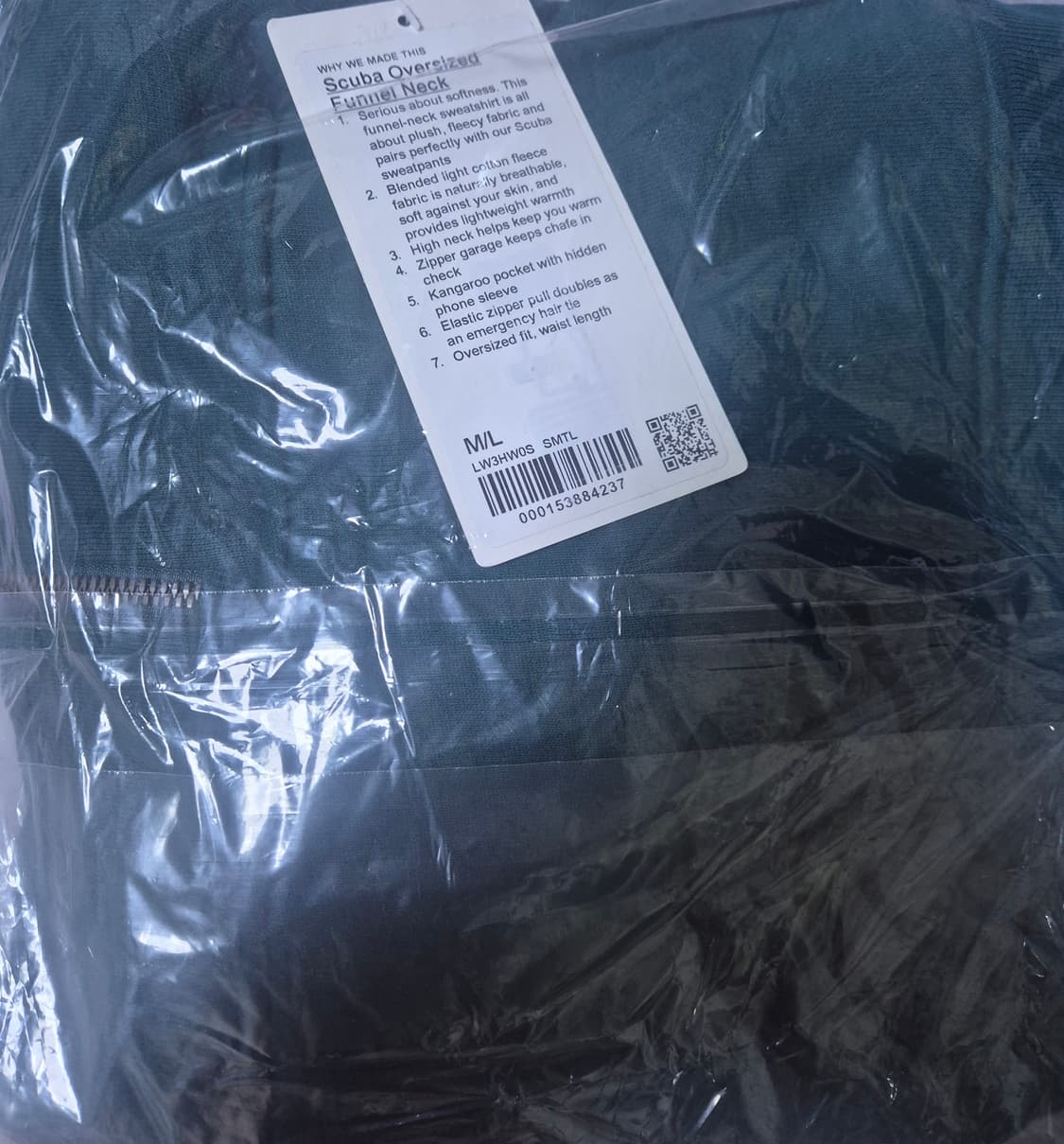 (새상품) 룰루레몬 스쿠바 오버사이즈 퍼넬넥 하프집업 상품이미지5