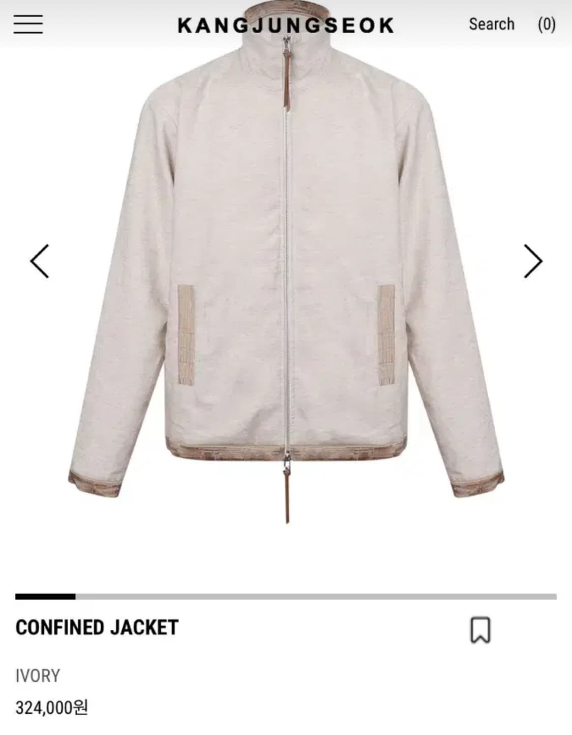 (3)강정석 CONFINED jacket ivory 자켓 상품이미지1