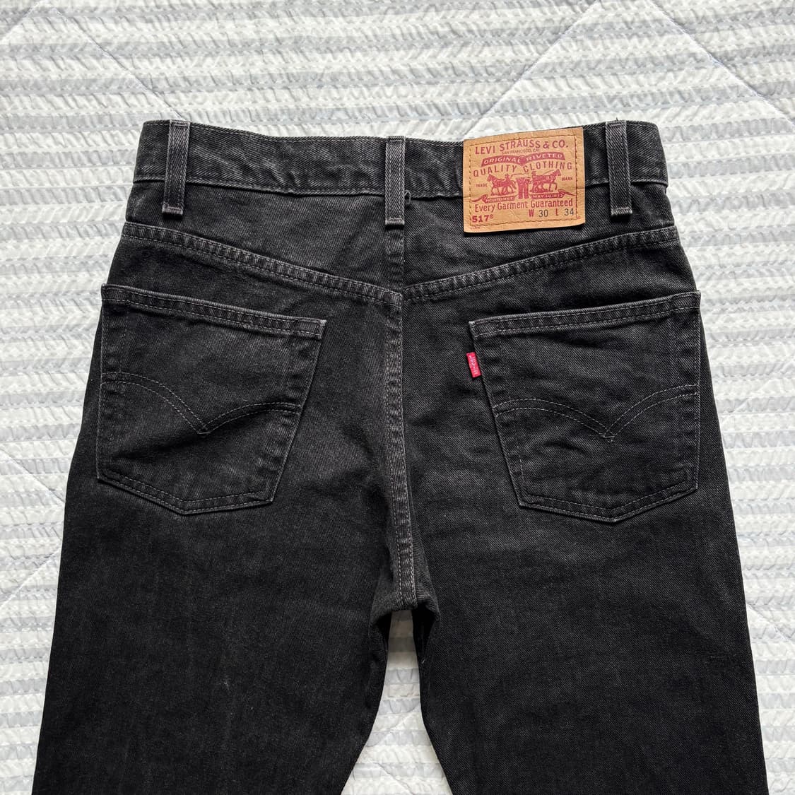 00s 빈티지 리바이스 517 블랙 허리37.5cm 상품이미지4