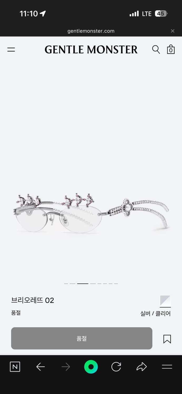 젠틀몬스터 주얼리 브리오레뜨 02 안경  상품이미지2