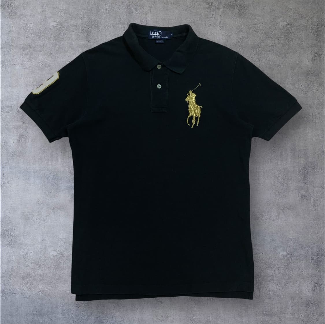폴로 랄프로렌 빅포니 로고 블랙 카라 반팔티 상품이미지1