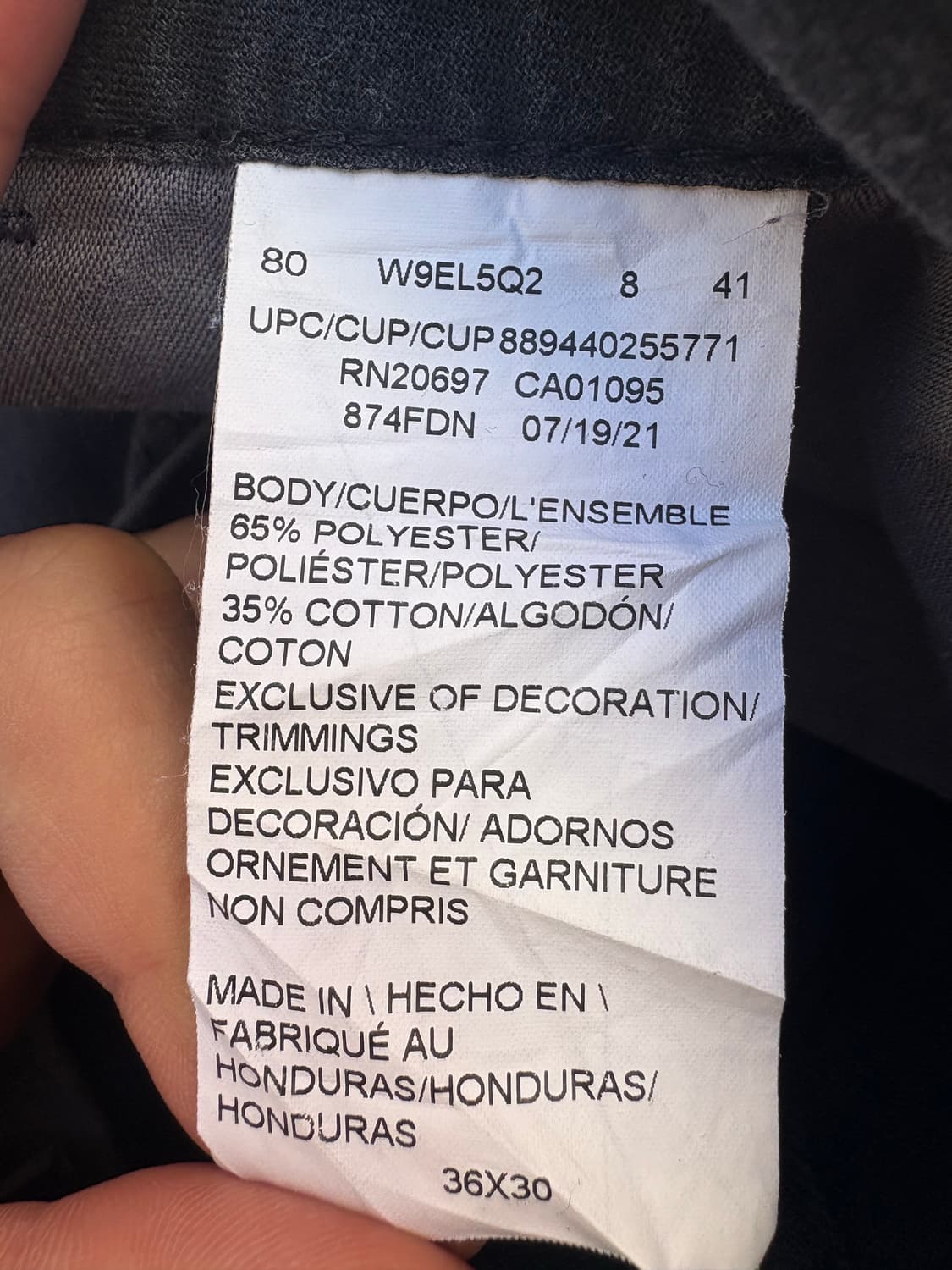 디키즈 874 코튼 워크팬츠 네이비 B123 상품이미지7